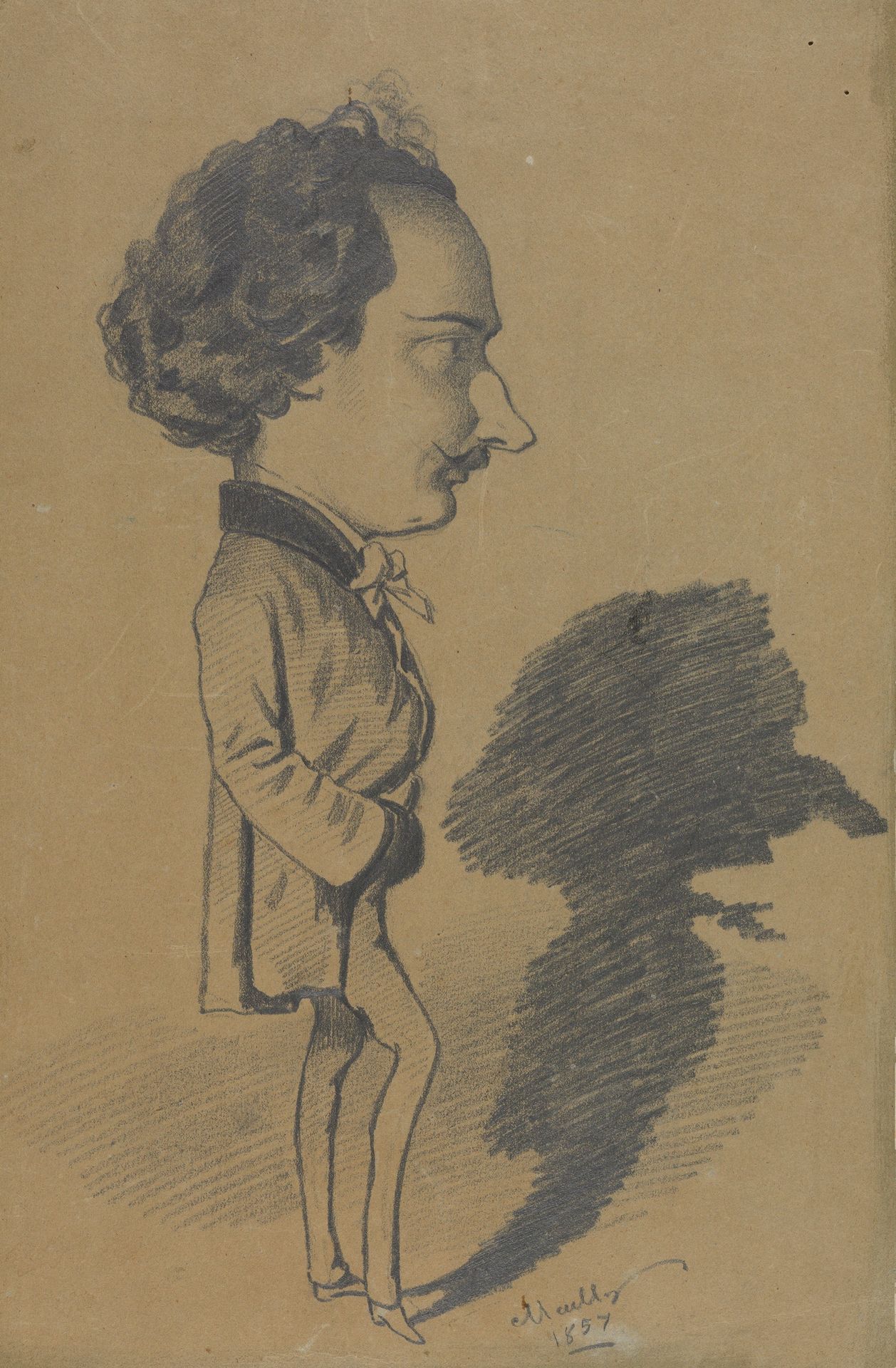 Caricature of a Standing Man by Hippolyte Mailly