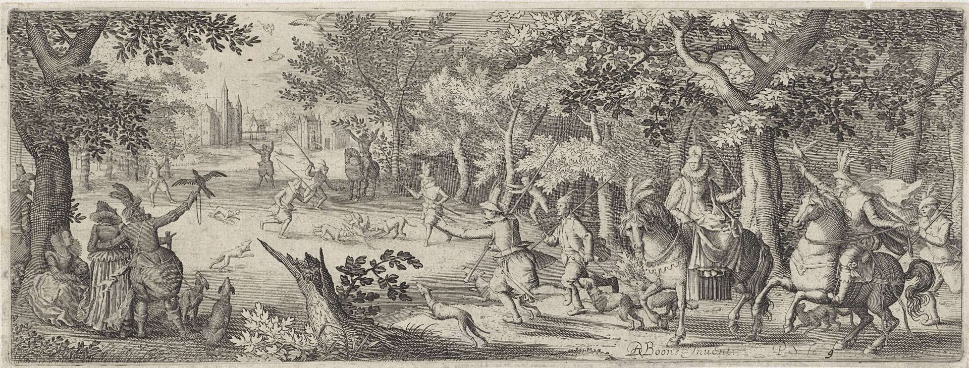 Heron Hunt by Pieter Serwouters