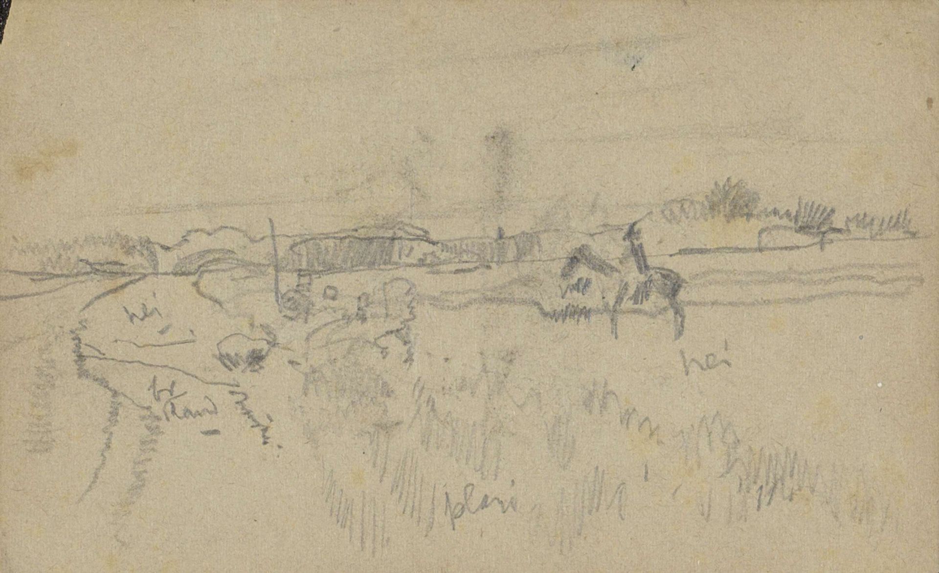 Ruiter op een heide by George Hendrik Breitner