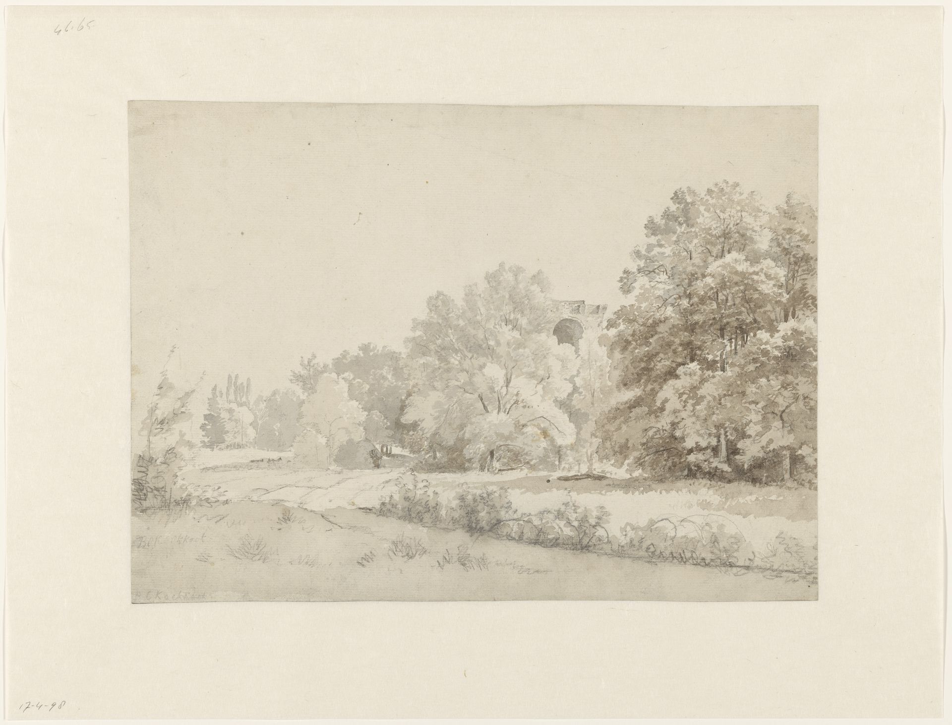 Gezicht te Kleef by Barend Cornelis Koekkoek