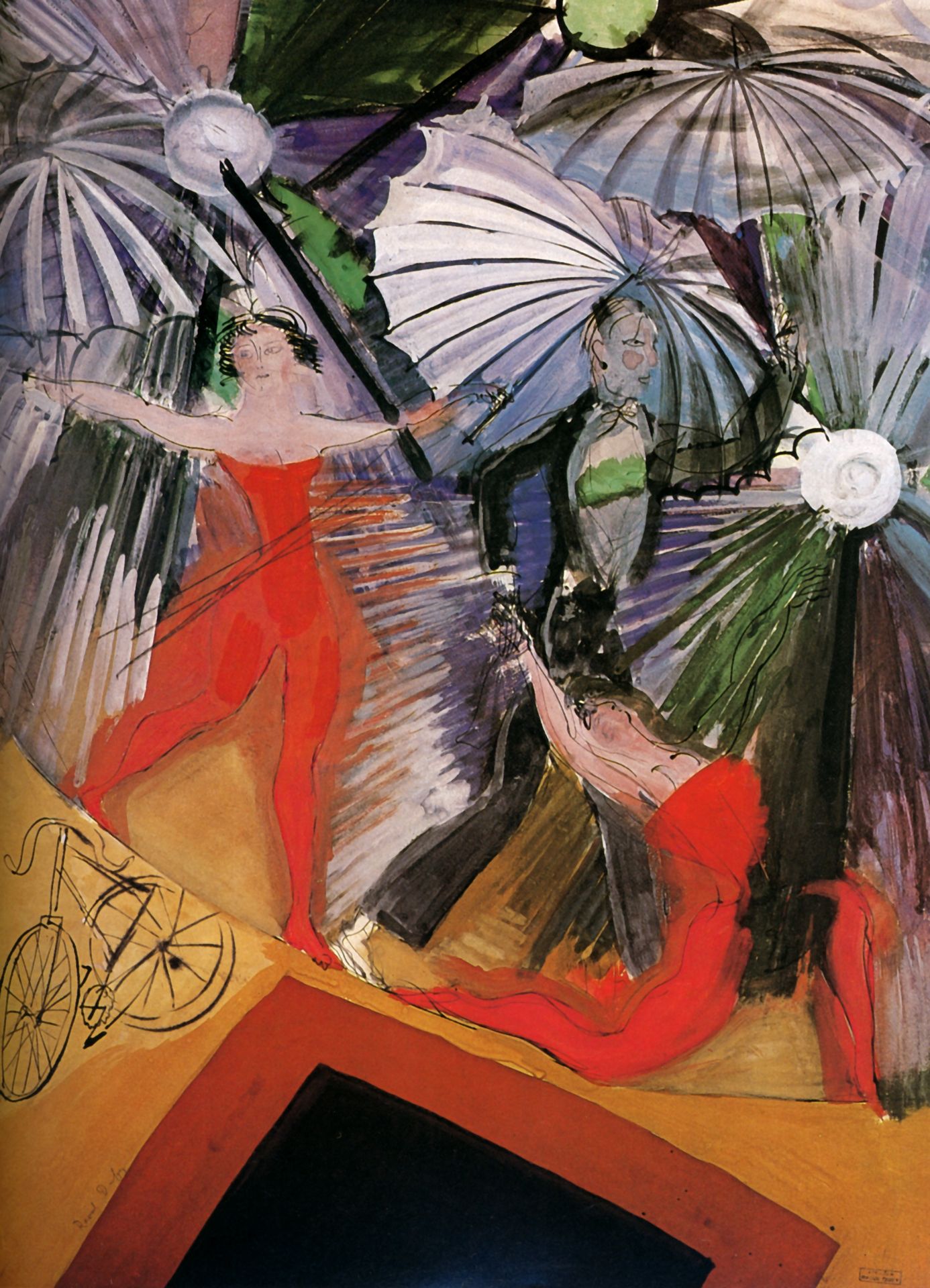 The trapeze artists by Raoul Dufy