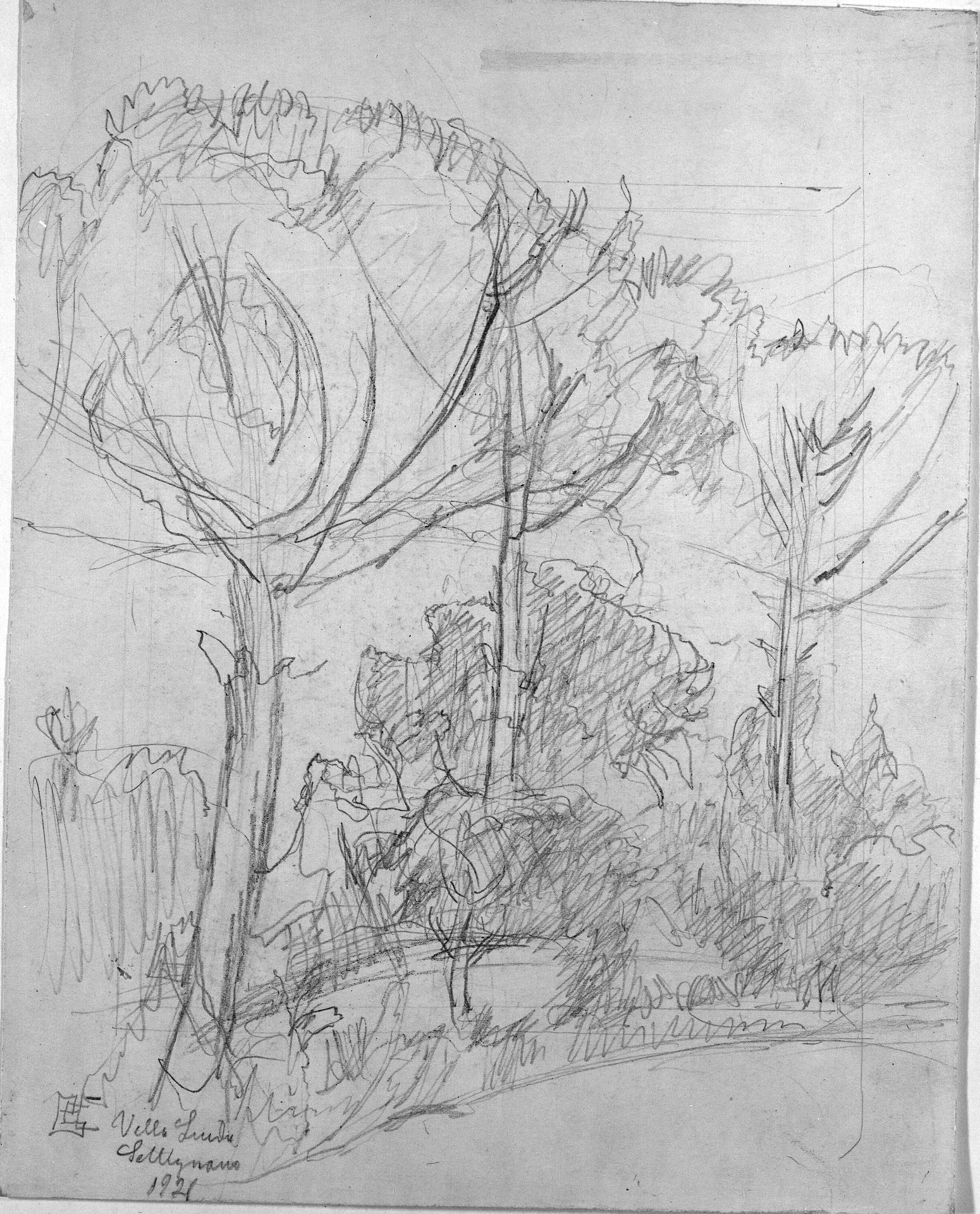 Gående figur samt diagrammer og notater om pendulsvingninger by Poul S. Christiansen