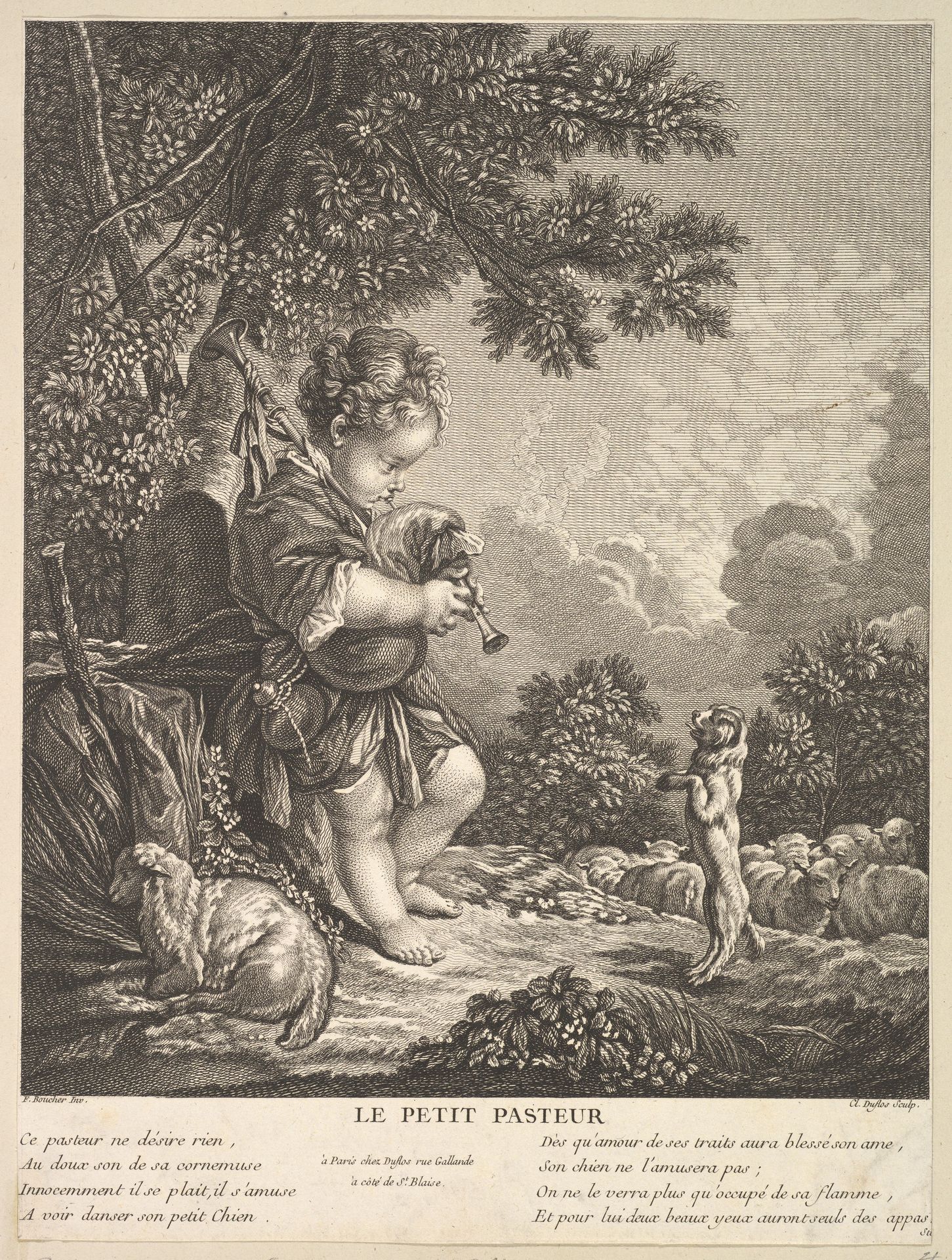 The Little Shepherd by Claude Augustin Duflos le Jeune