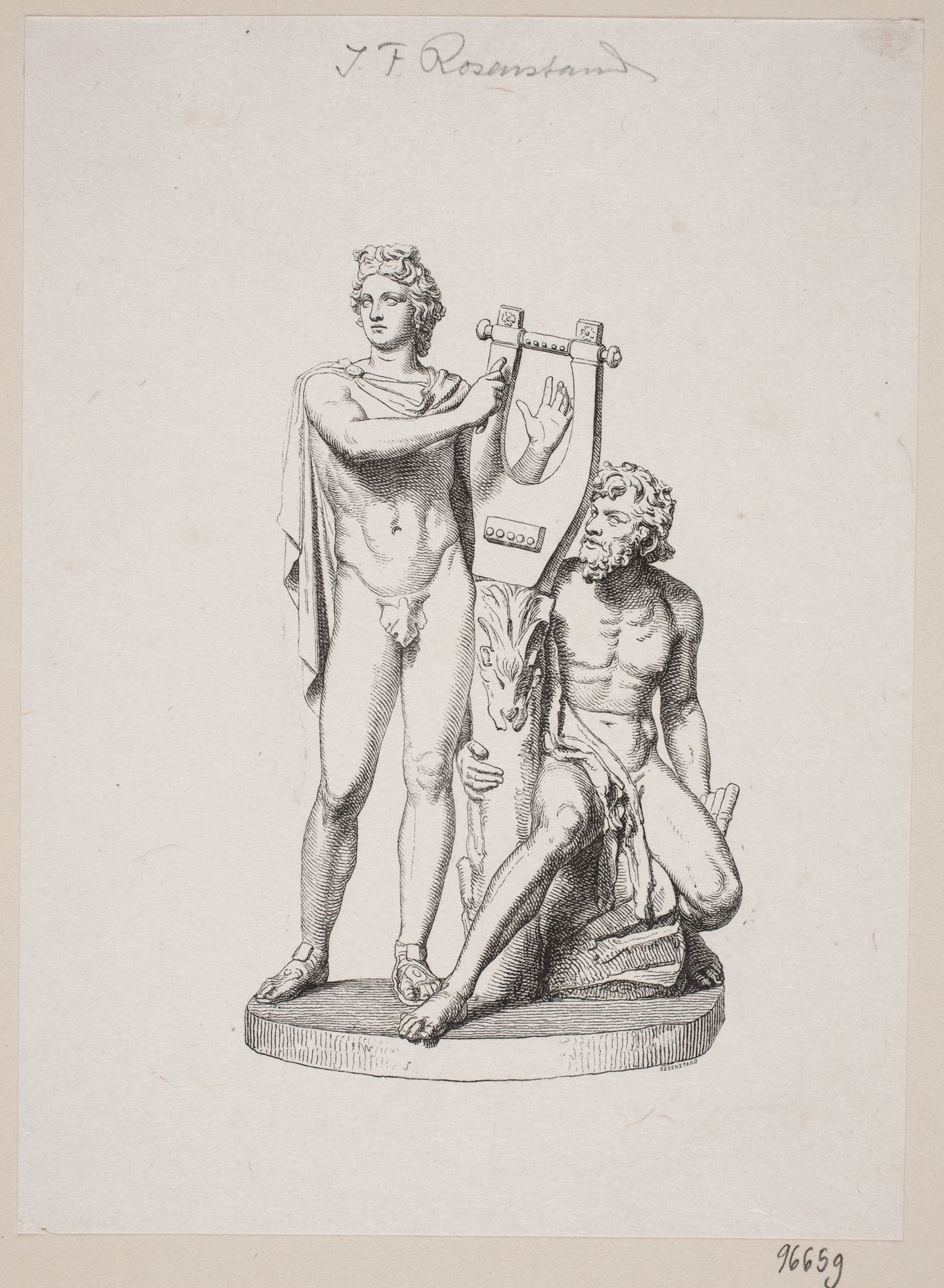 Apollo og Marsyas by Johan Frederik Rosenstand