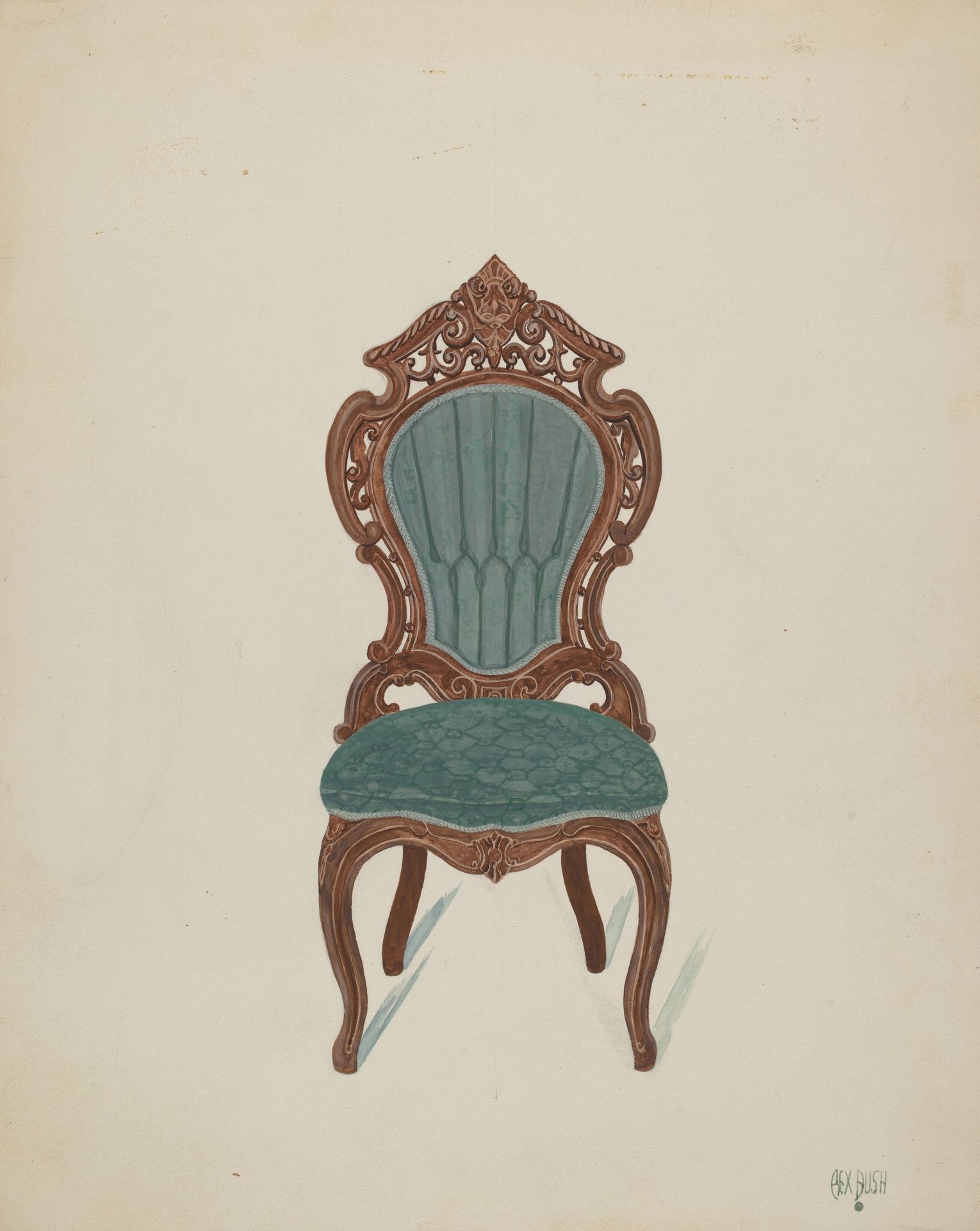 Rosewood Chair by Rex F. Bush