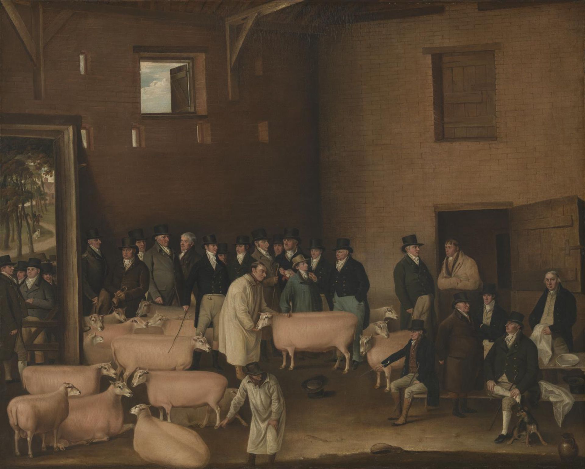 Thomas Morris’s Sheep Show at Barton-on-Humber, Lincolnshire by  Thomas Weaver