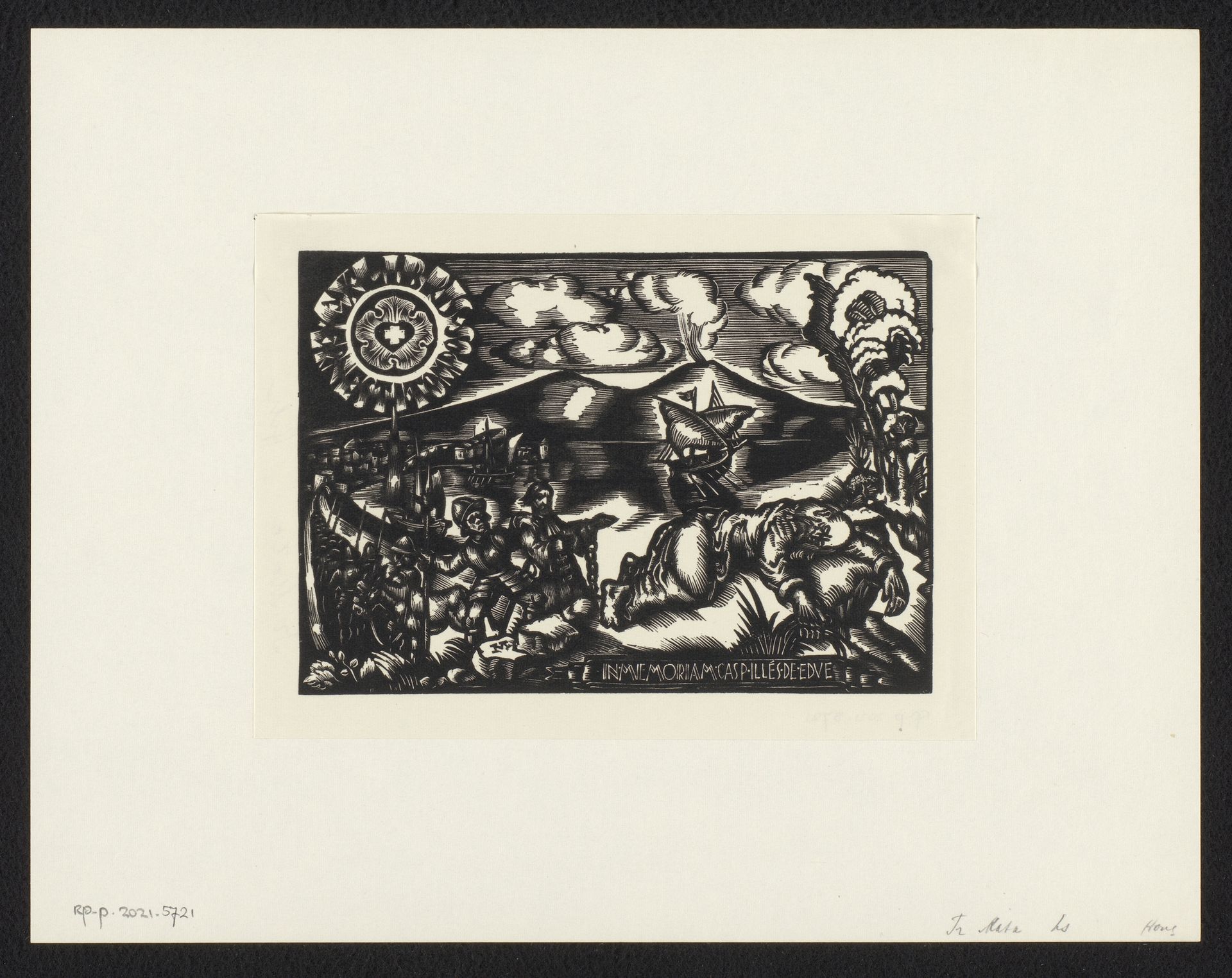 Ex libris van Ernest Tompos by János Mata