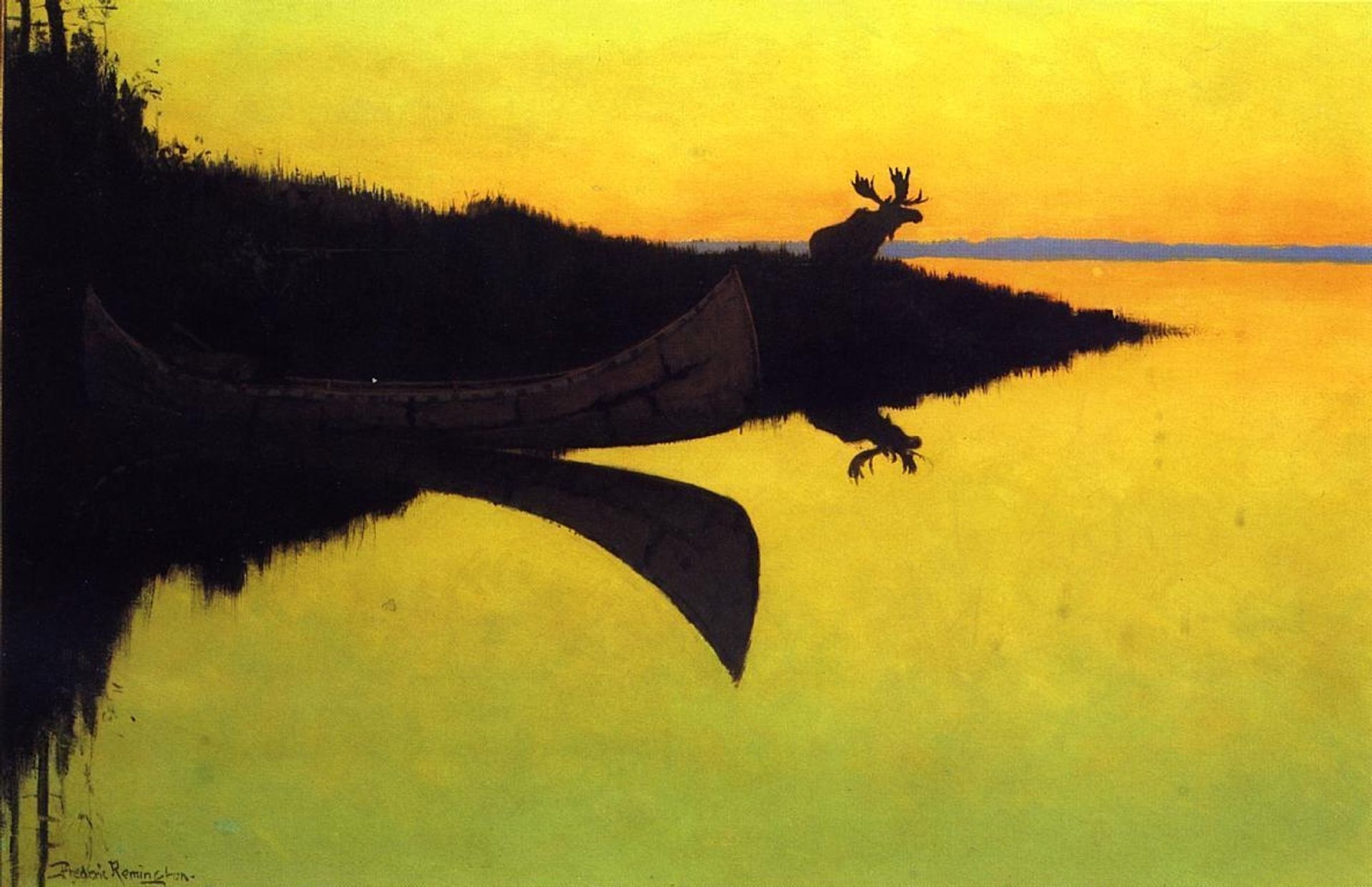 Coming to the Call by Frederic Remington