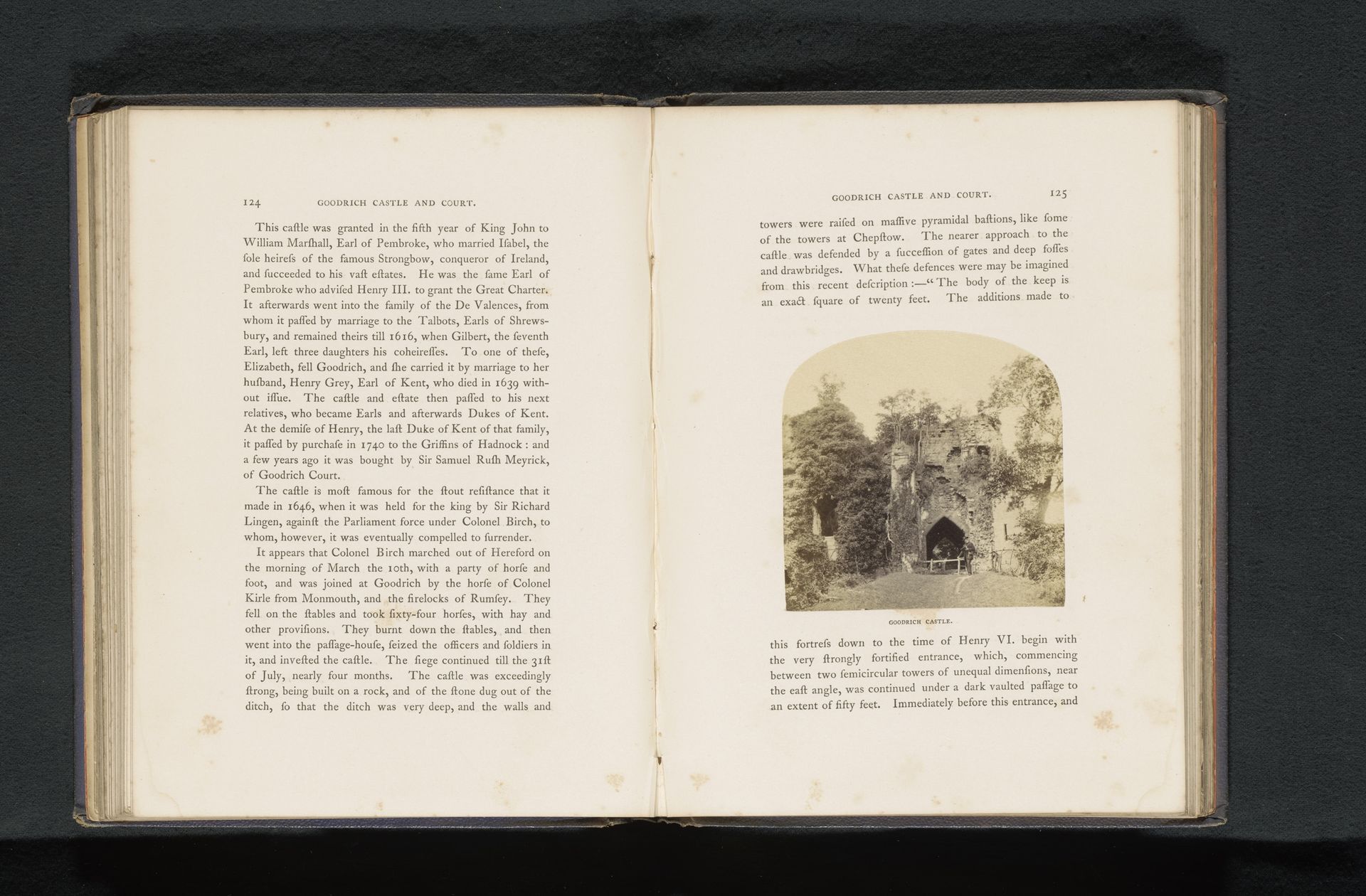 Ruïne van Goodrich Castle by Francis Bedford
