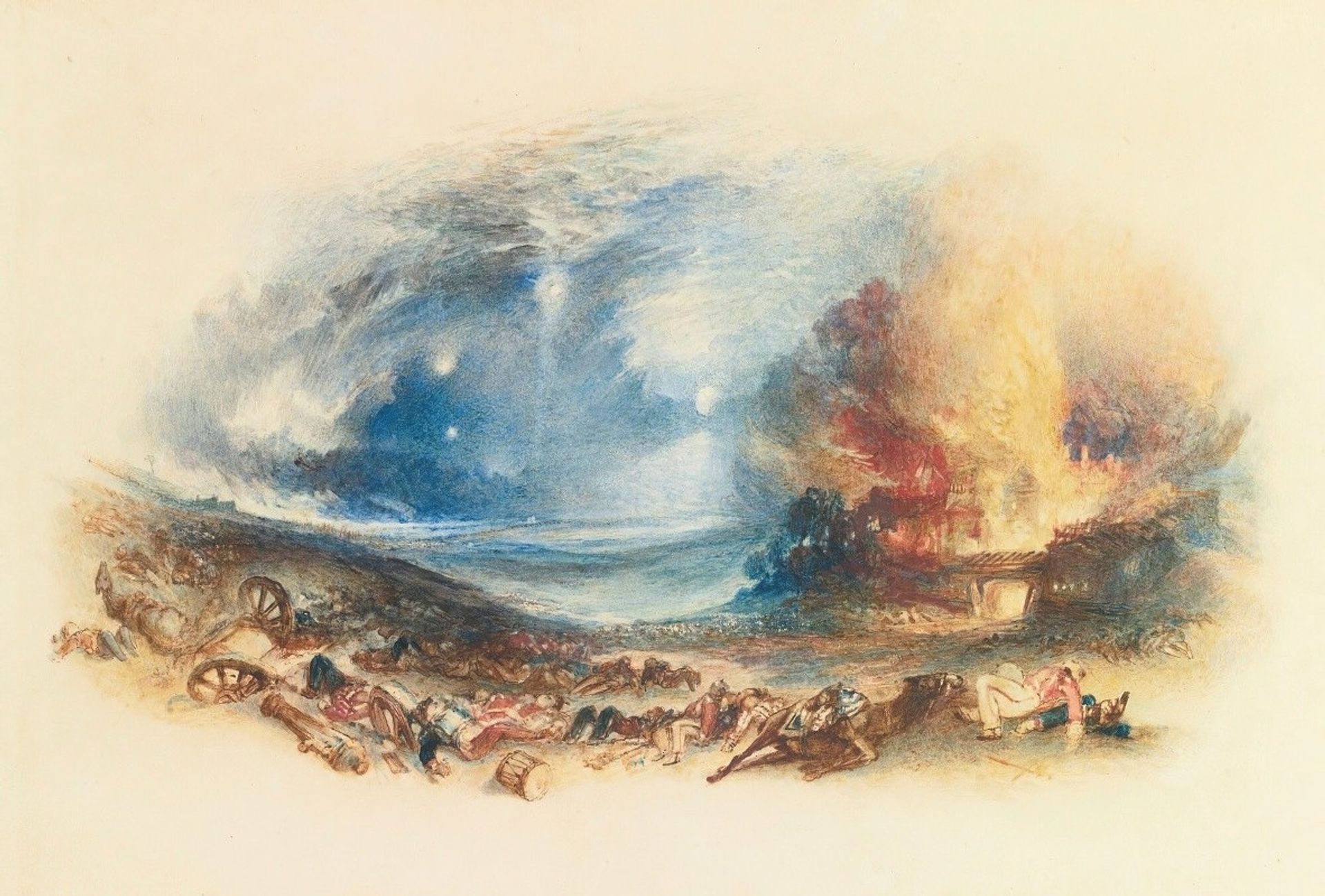 The Field Of Waterloo Seen From Hougoumont by Joseph Mallord William Turner