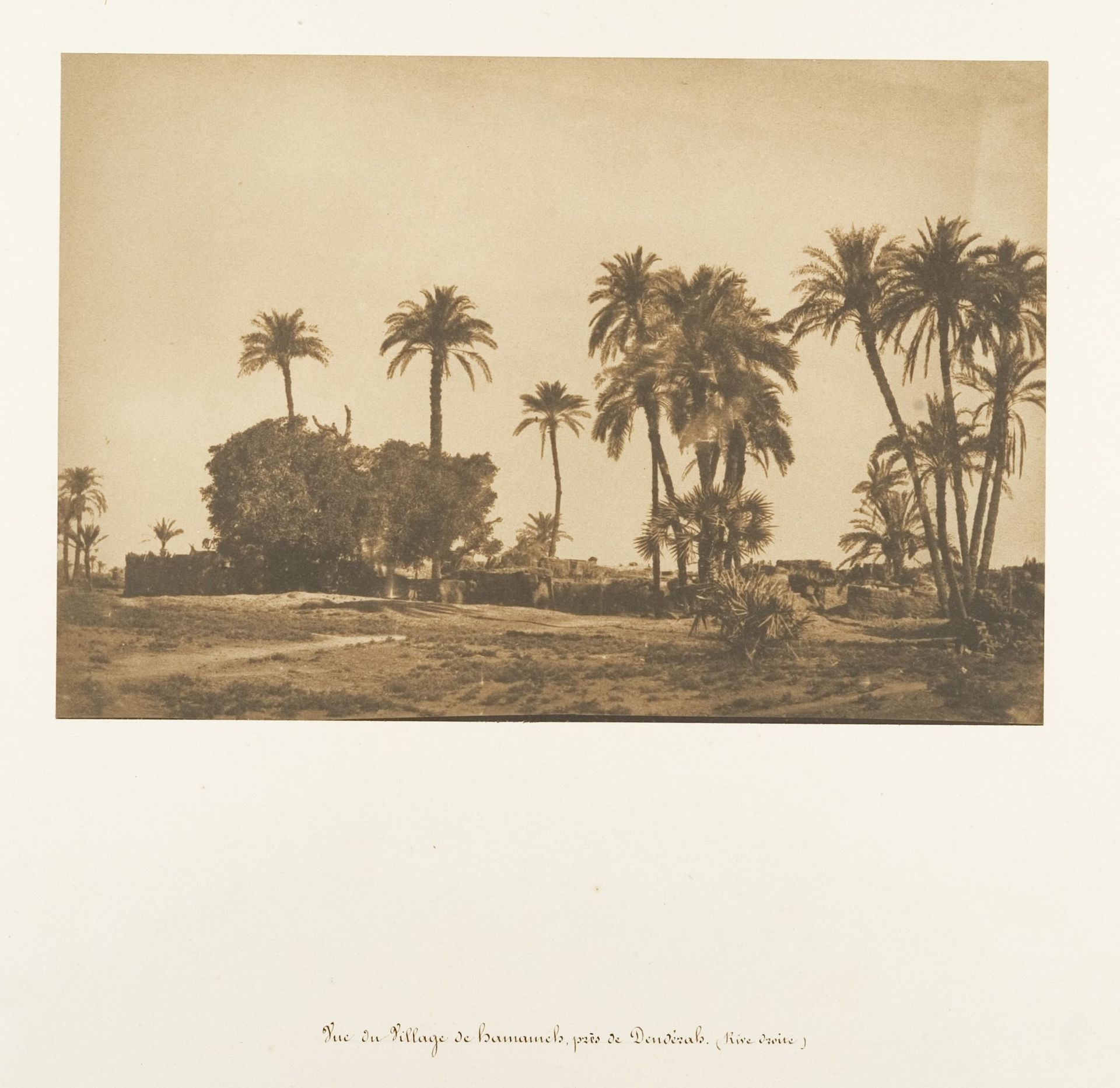 Vue du Village de Hamarneh, près de Dendérah (Rive droite) by Maxime Du Camp