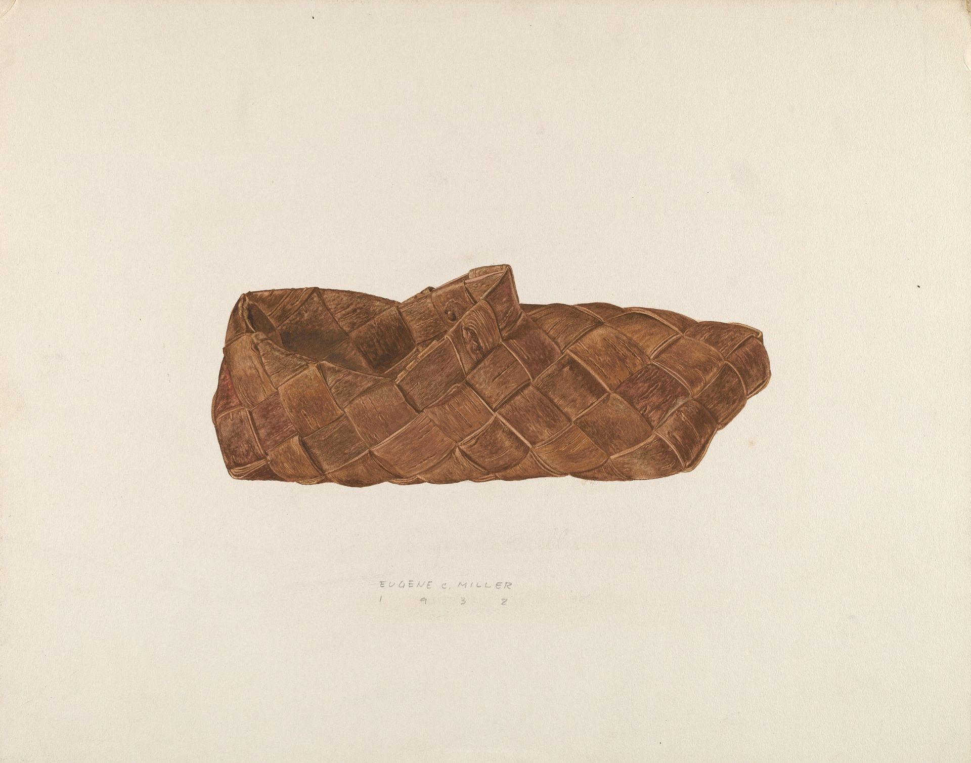 Birch Bark Shoe by Eugene C. Miller