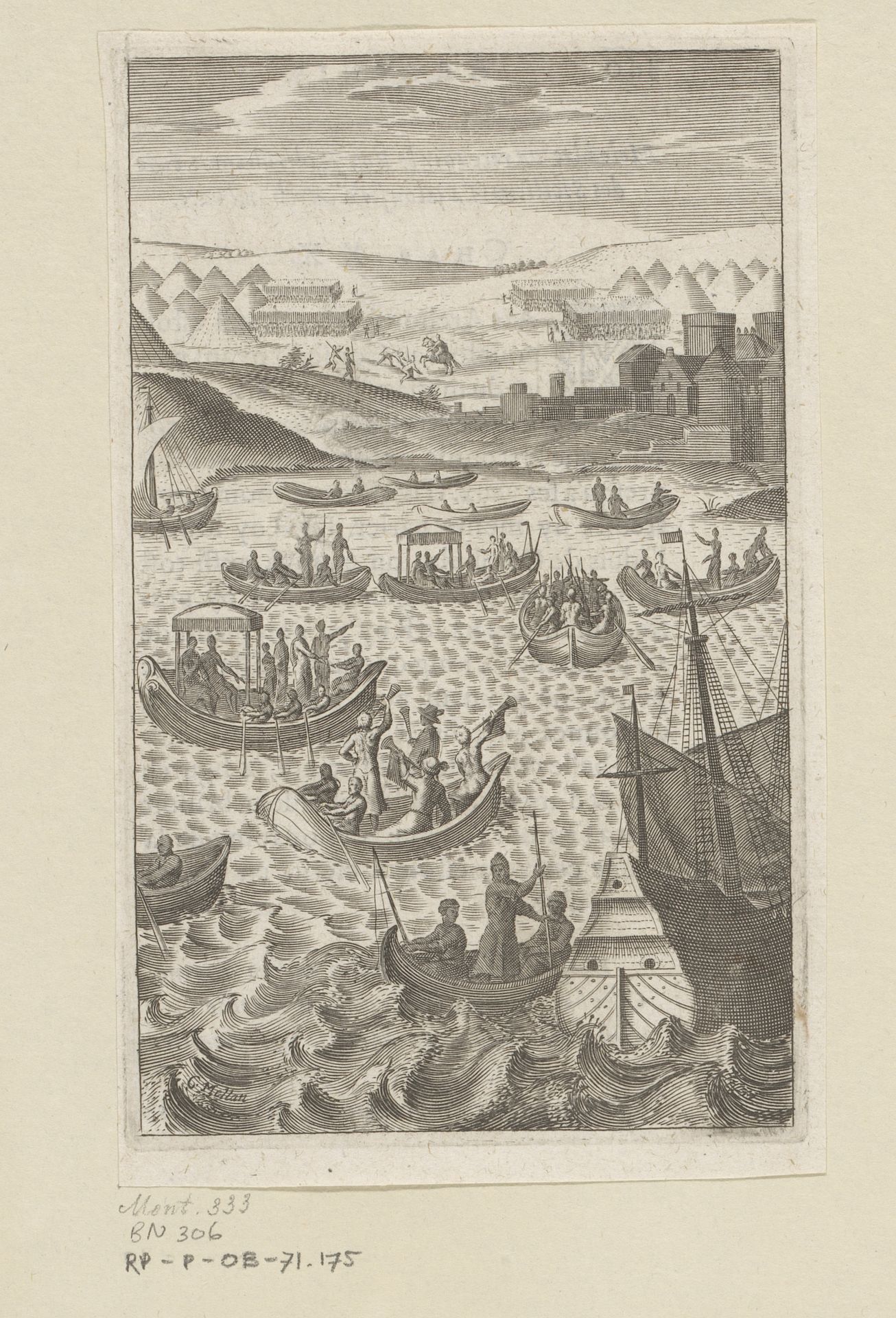 Vloot gondels by Claude Mellan