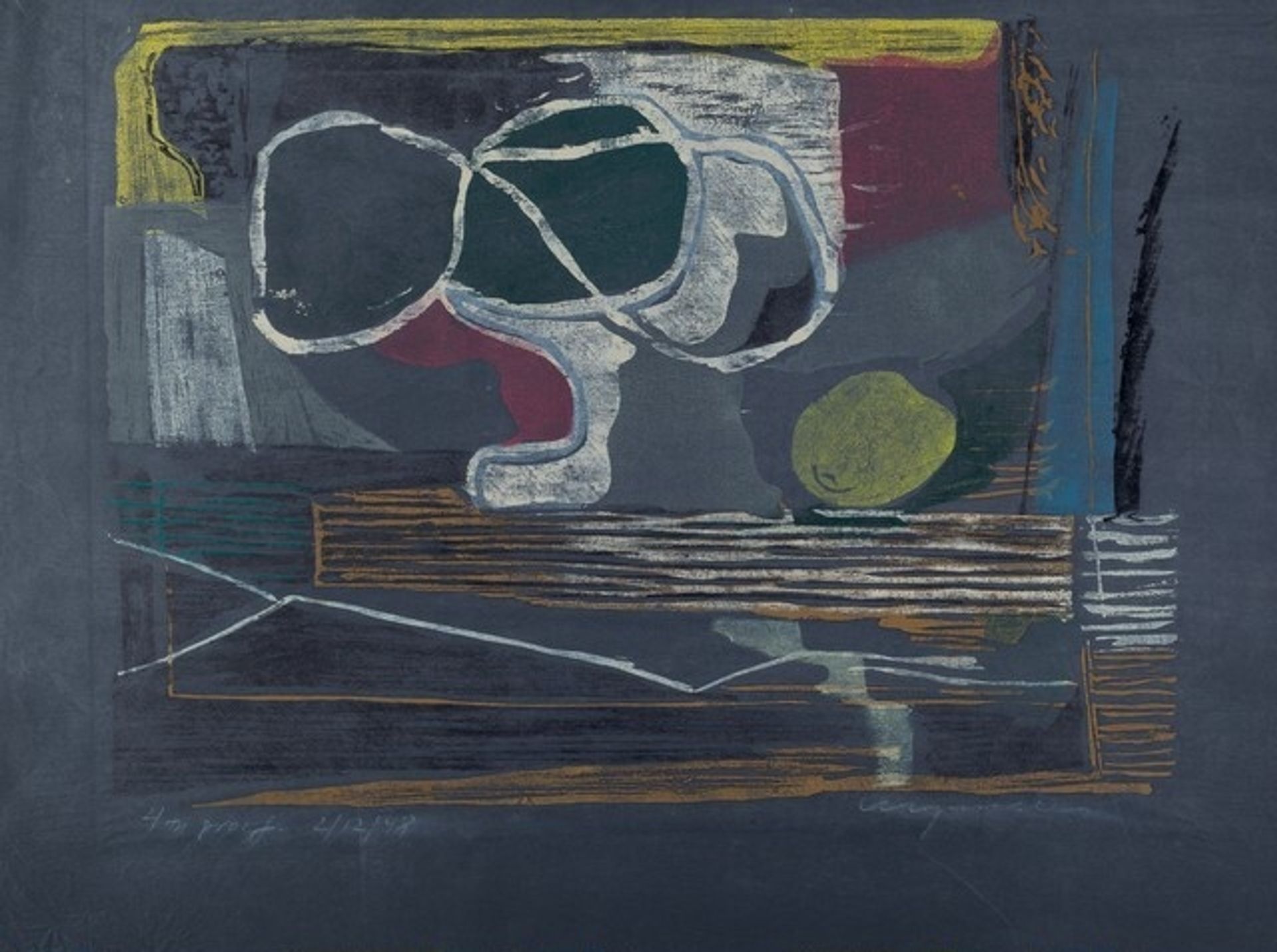 Grey Still Life by Adja Yunkers
