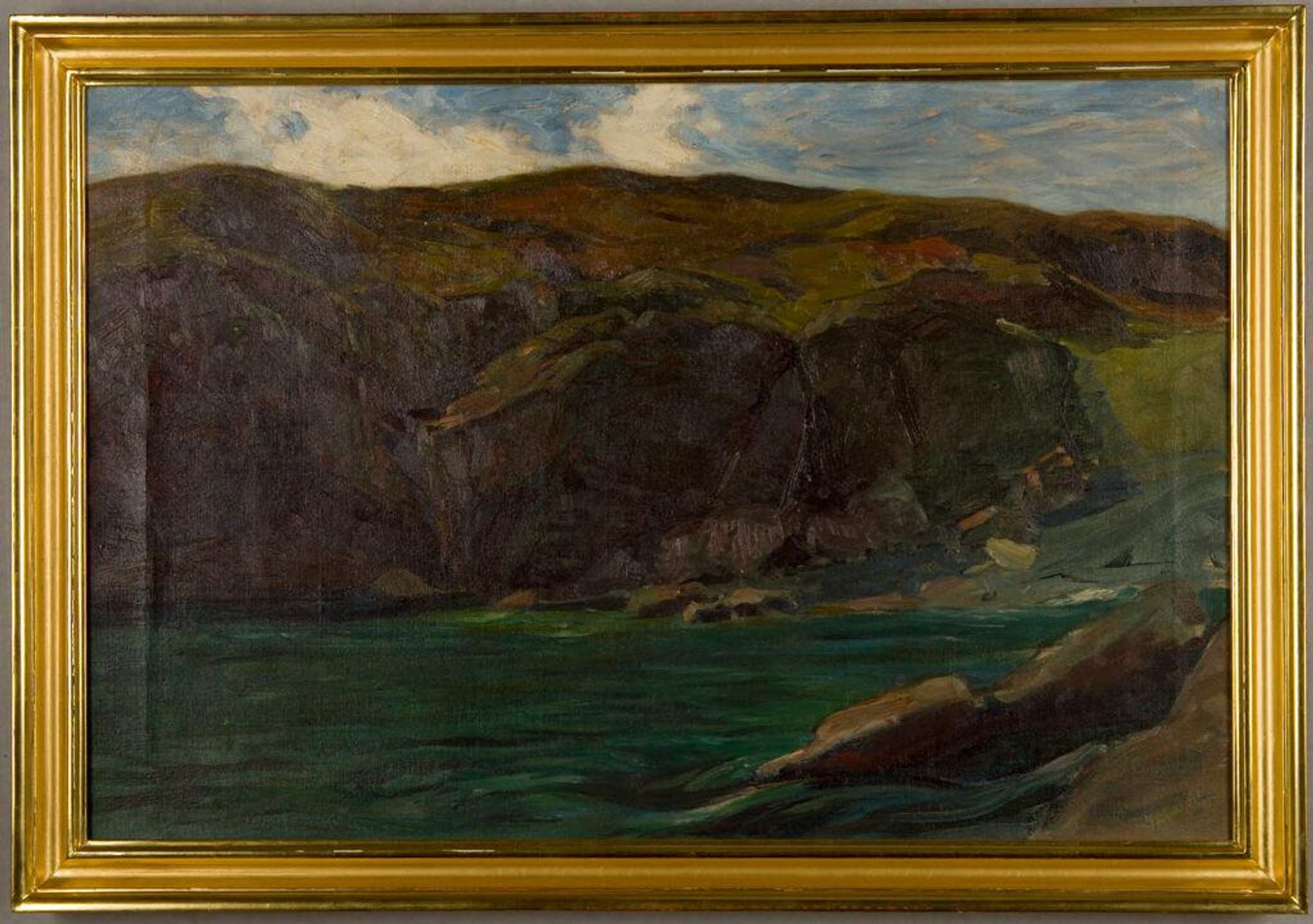 Cliffs and Sea at Ogunquit, Maine by Charles Herbert