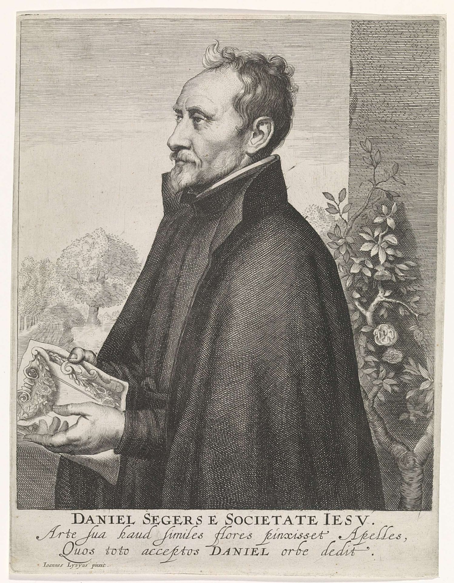 Portret van de schilder Daniël Seghers by Anonymous
