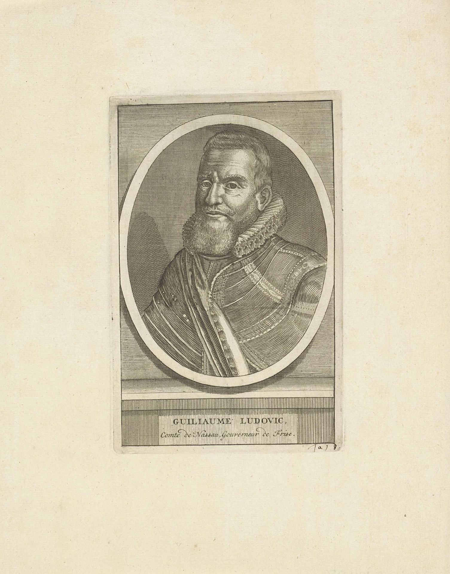 Portret van Willem Lodewijk, graaf van Nassau-Dillenburg by Anonymous