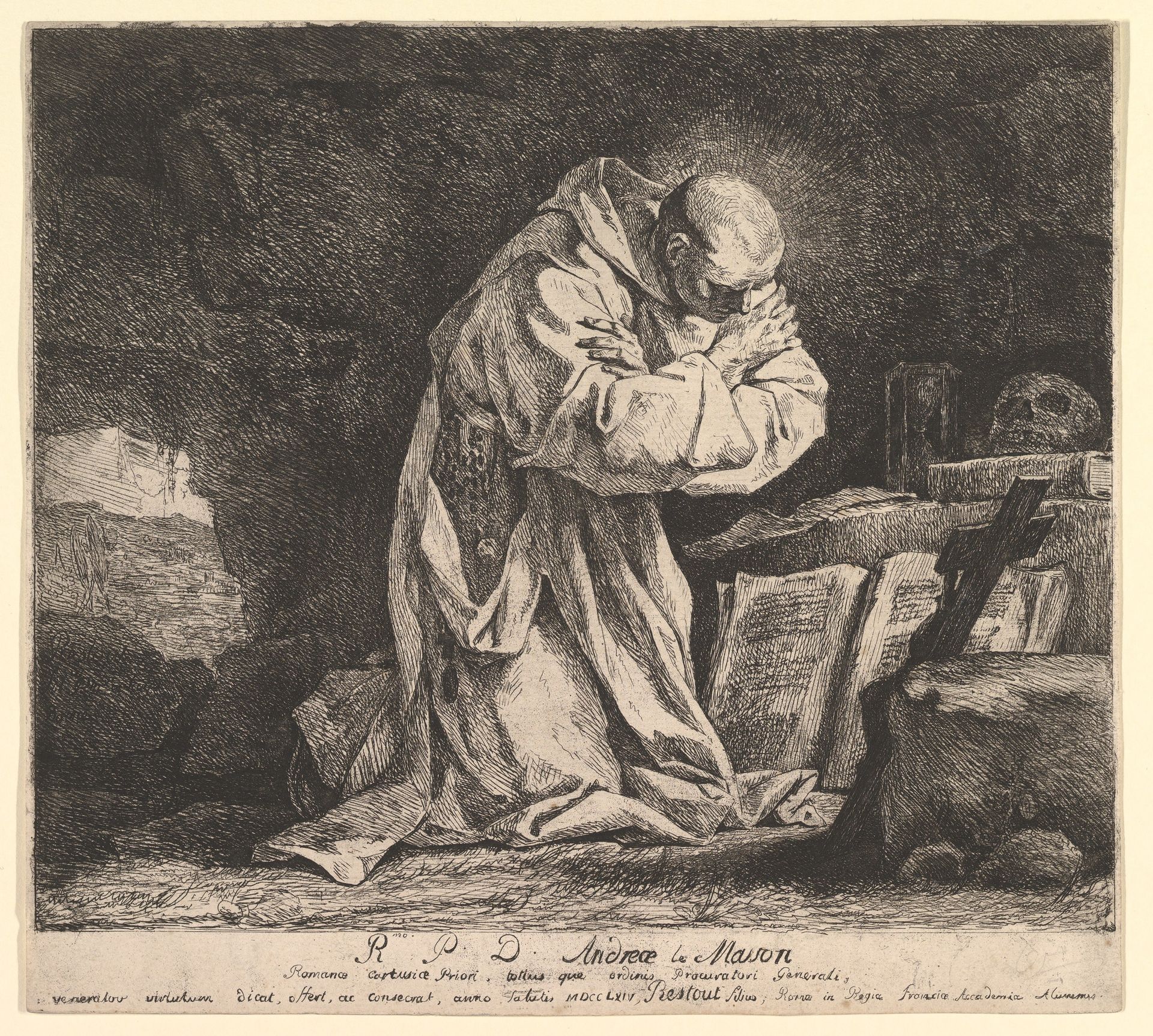 Saint Bruno by Jean Bernard Restout