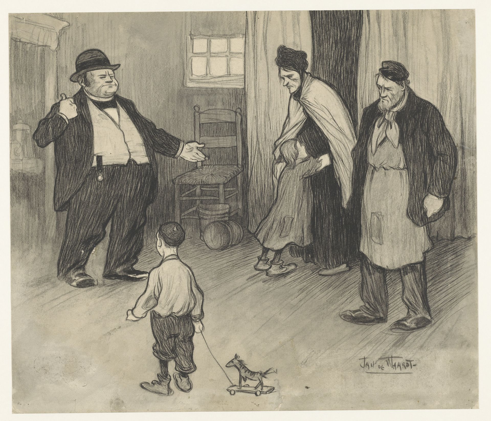 Huisbaas zet gezin uit huis by Jan de Waardt