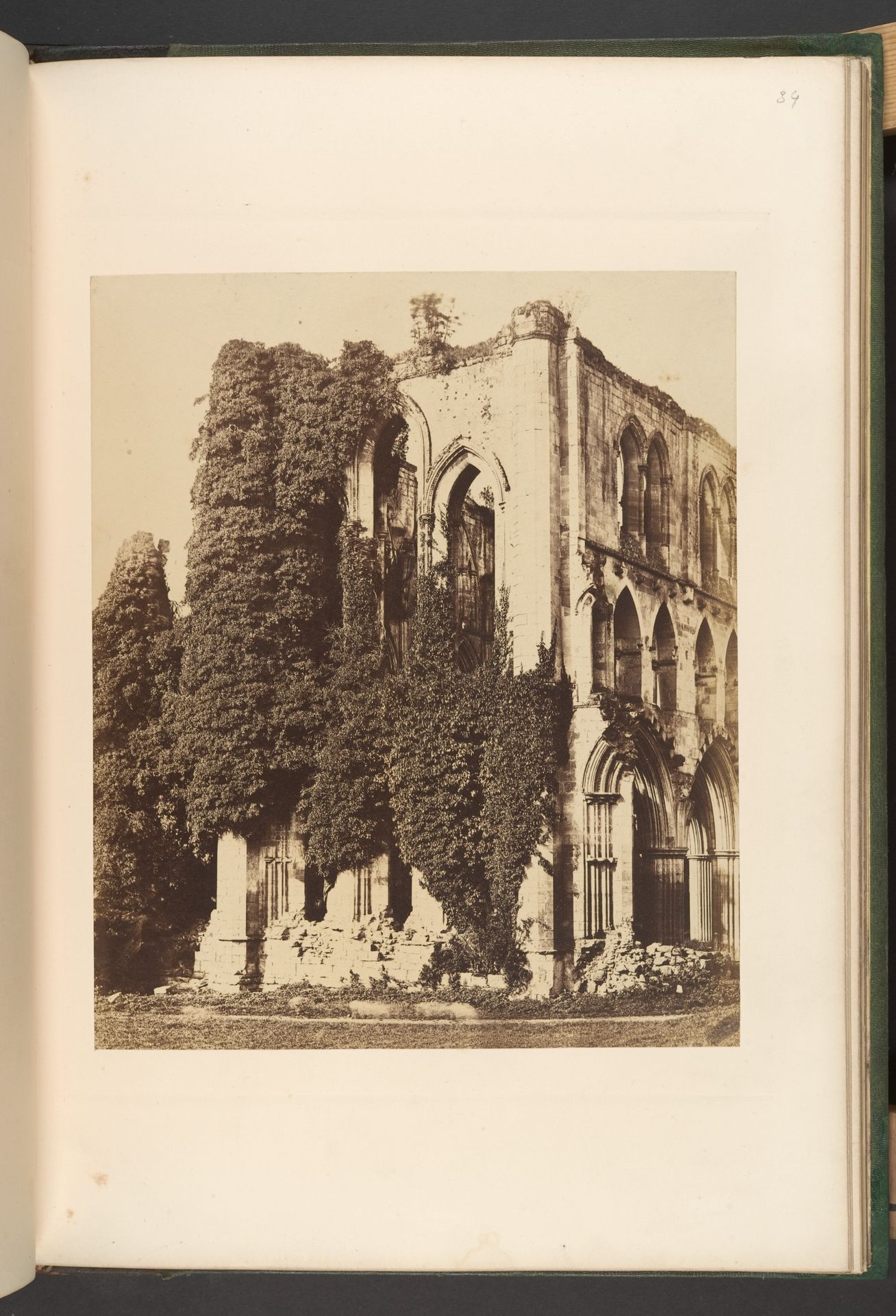 Rivaulx Abbey.  General View from the South by Joseph Cundall
