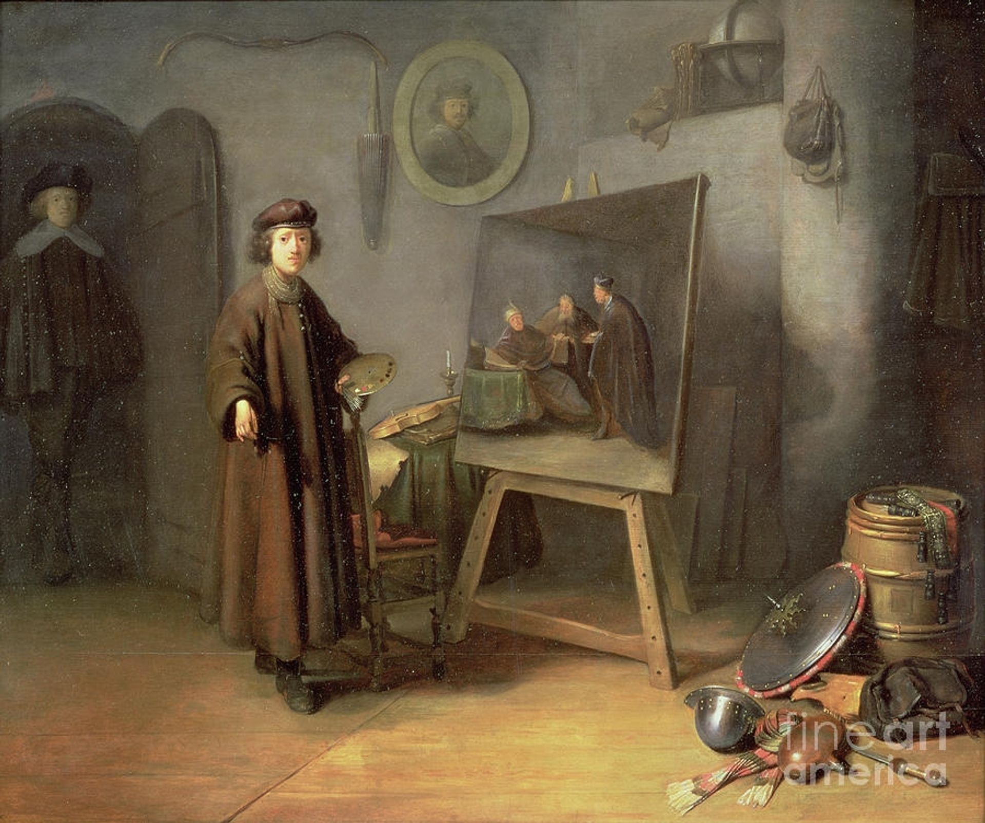 A Painter in His Studio by Gerrit Dou
