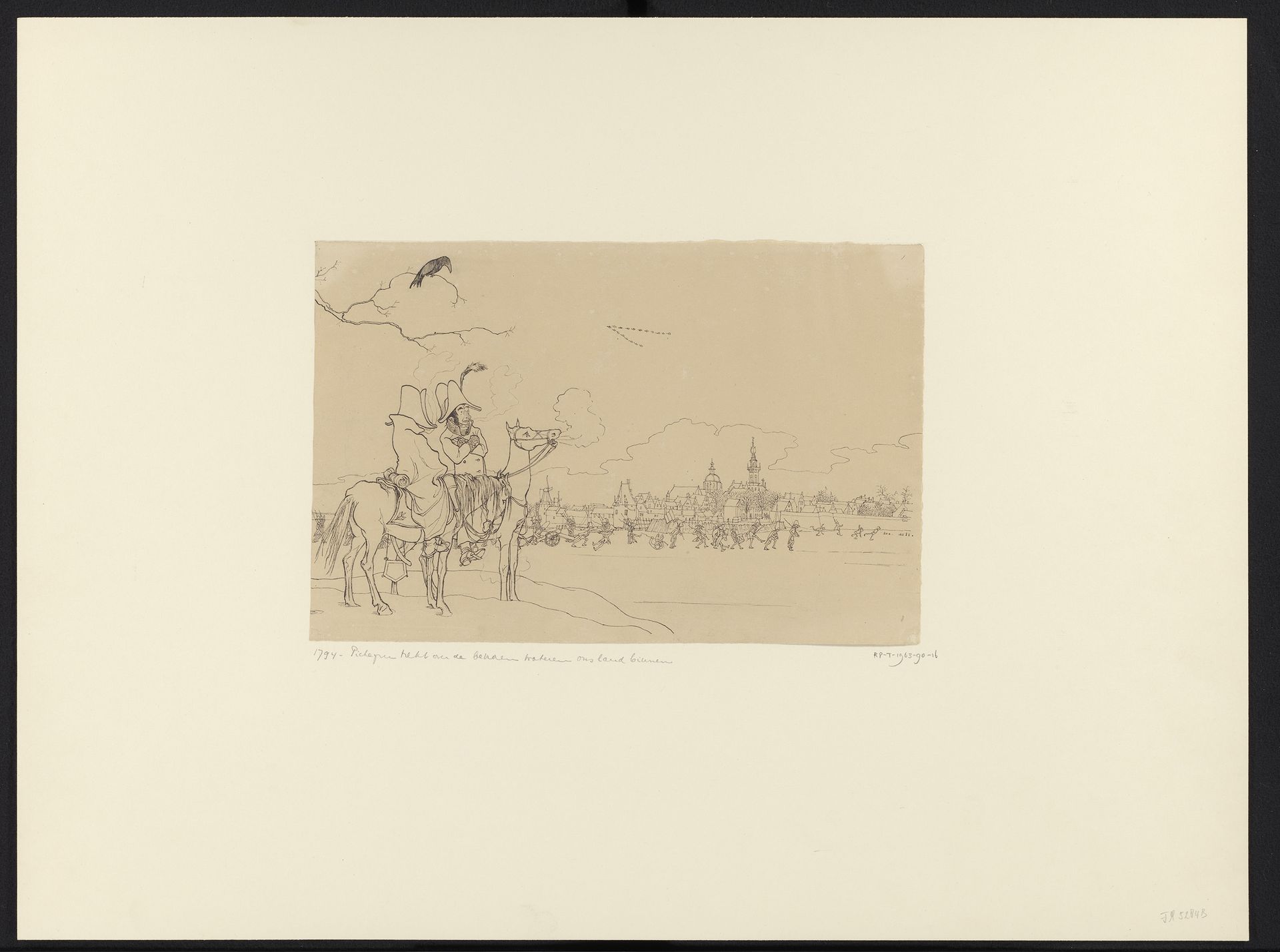 1794 / Pichegru trekt over de bevrozen wateren ons land binnen by Johan Huizinga