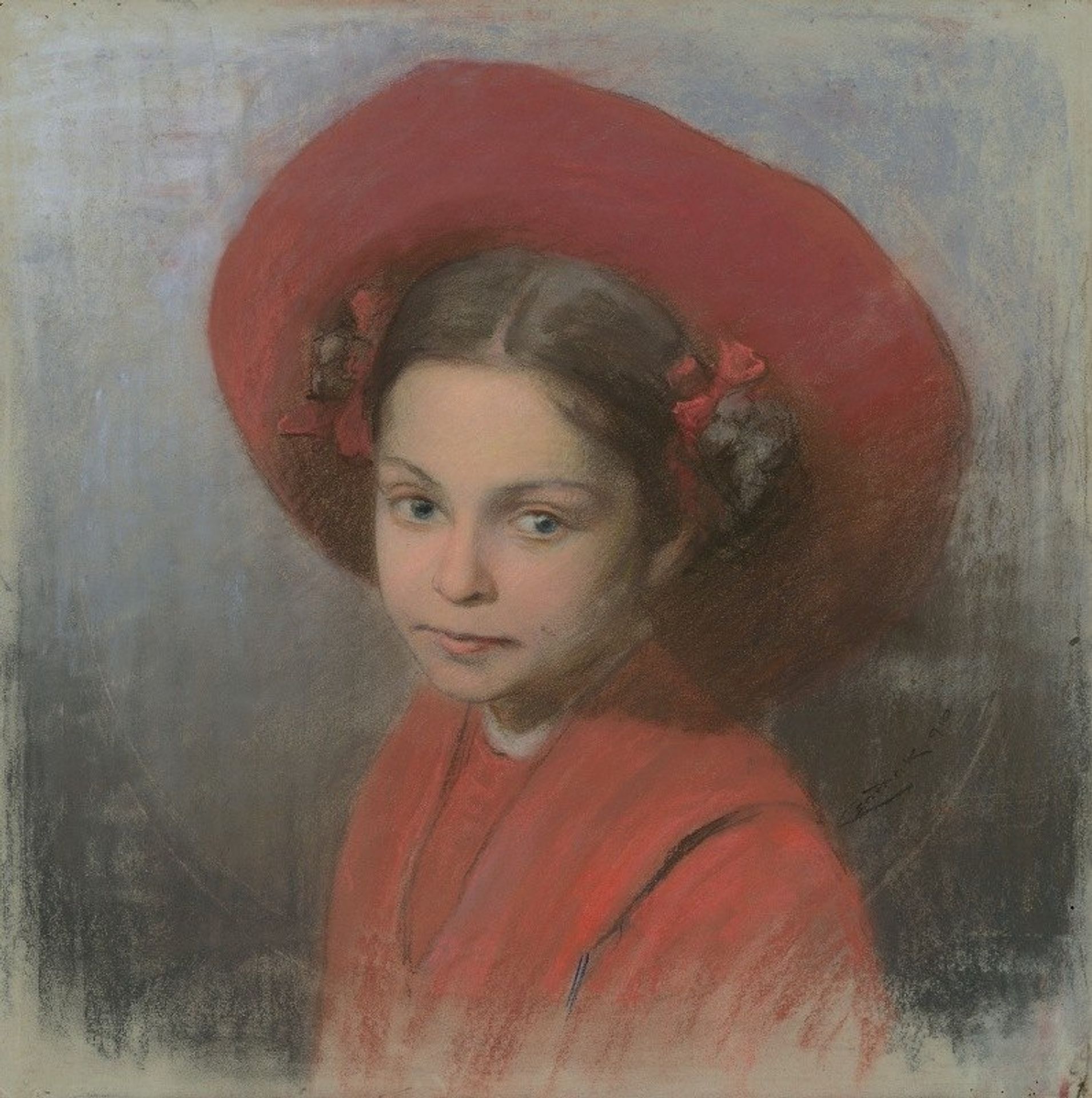 Portrait of Artist’s Daughter Georgina by Ľudovít Čordák