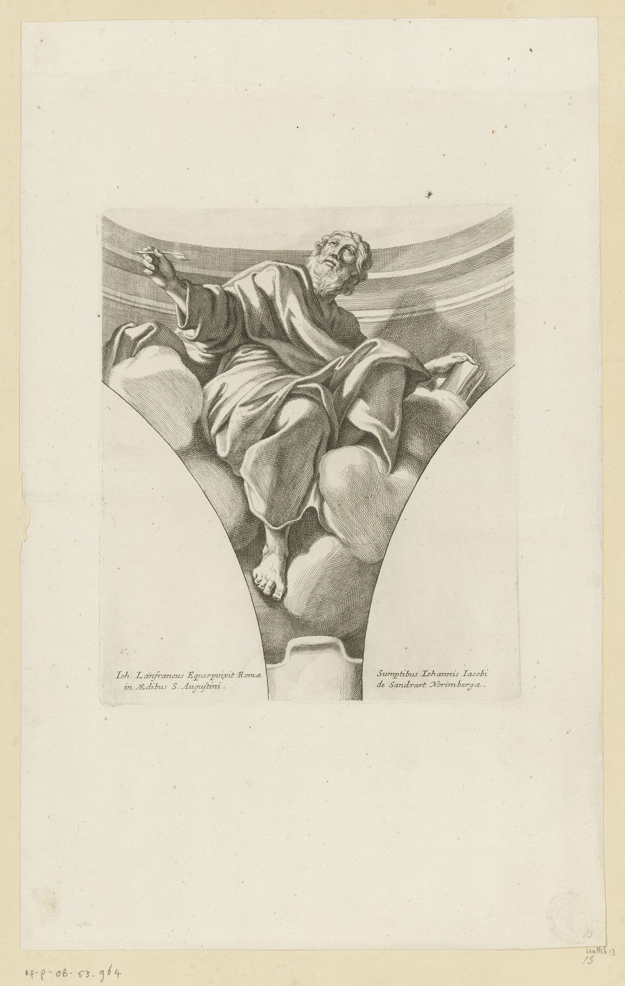 Evangelist by Johann Jakob von Sandrart