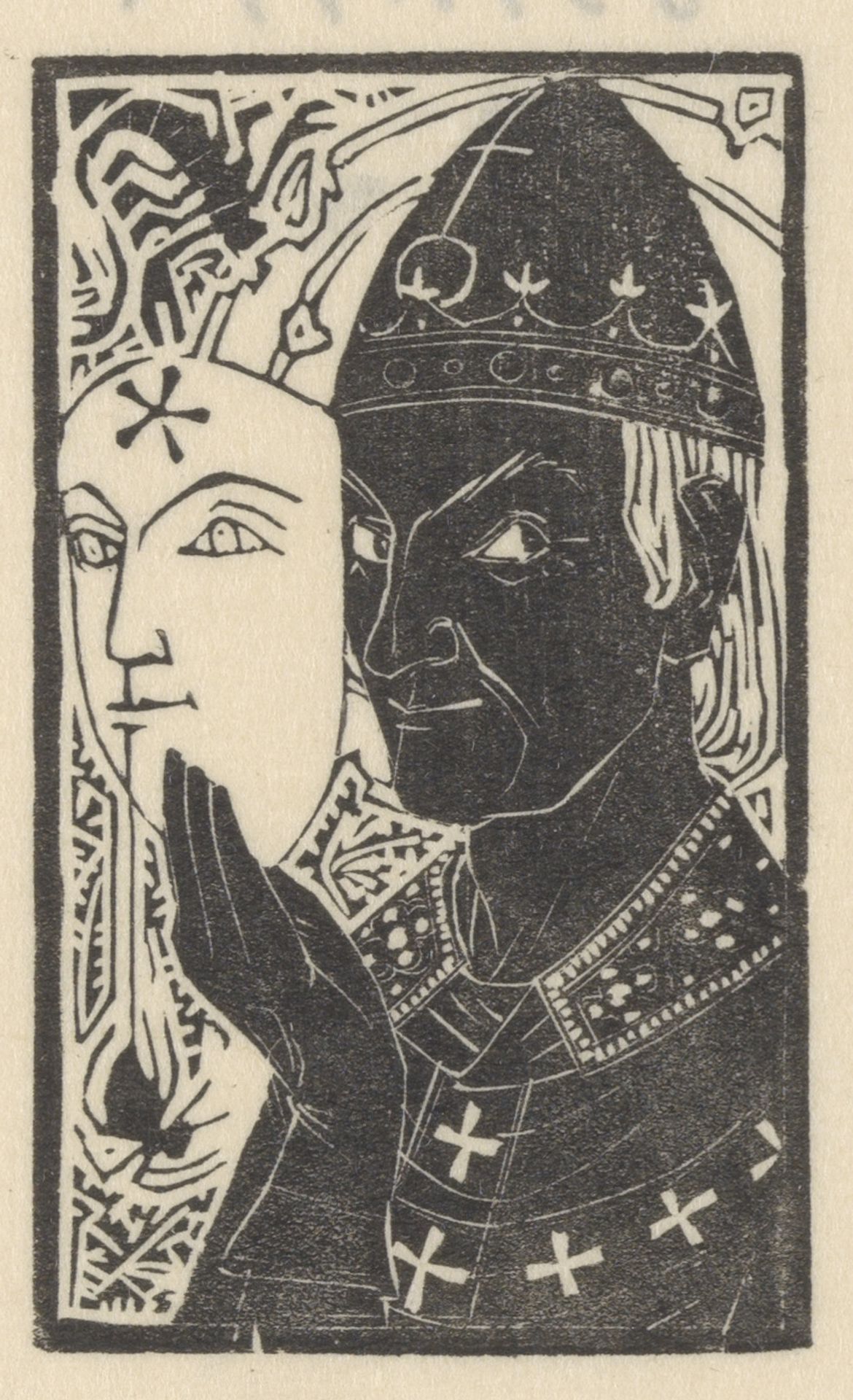 Geestelijke met masker by Mathieu Lauweriks