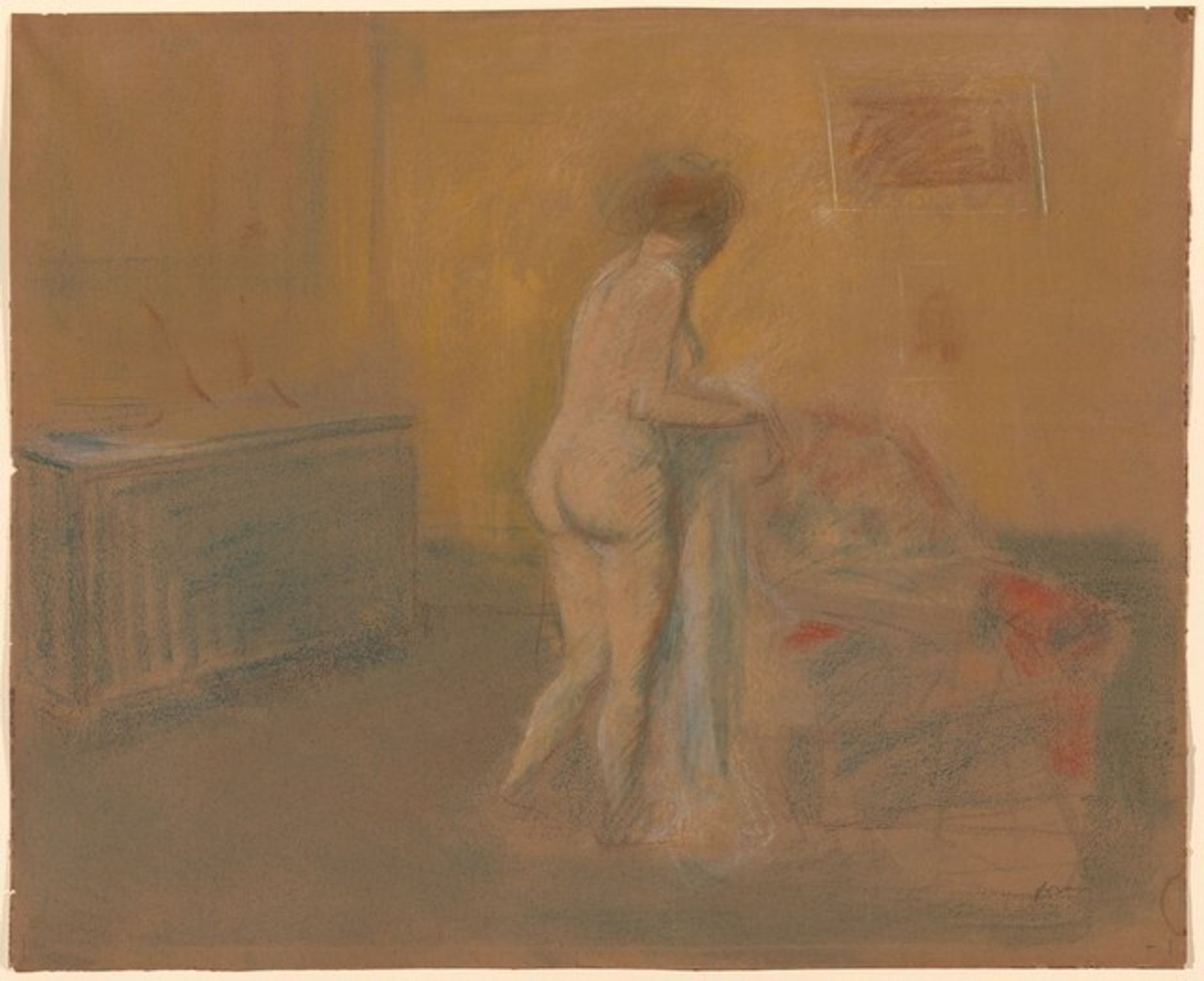 Woman Undressing by Jean-Louis Forain