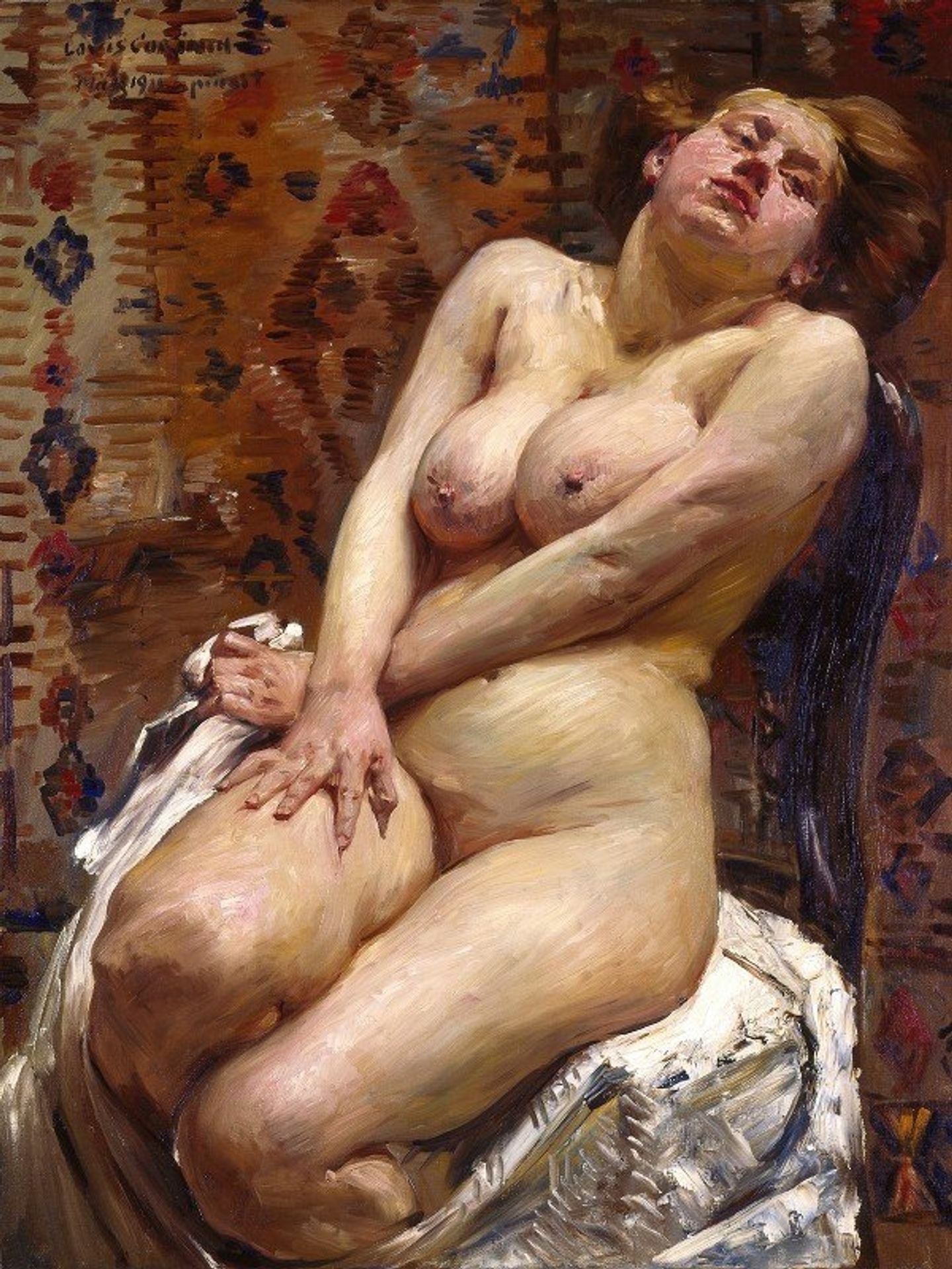 Nana, Female Nude by Lovis Corinth