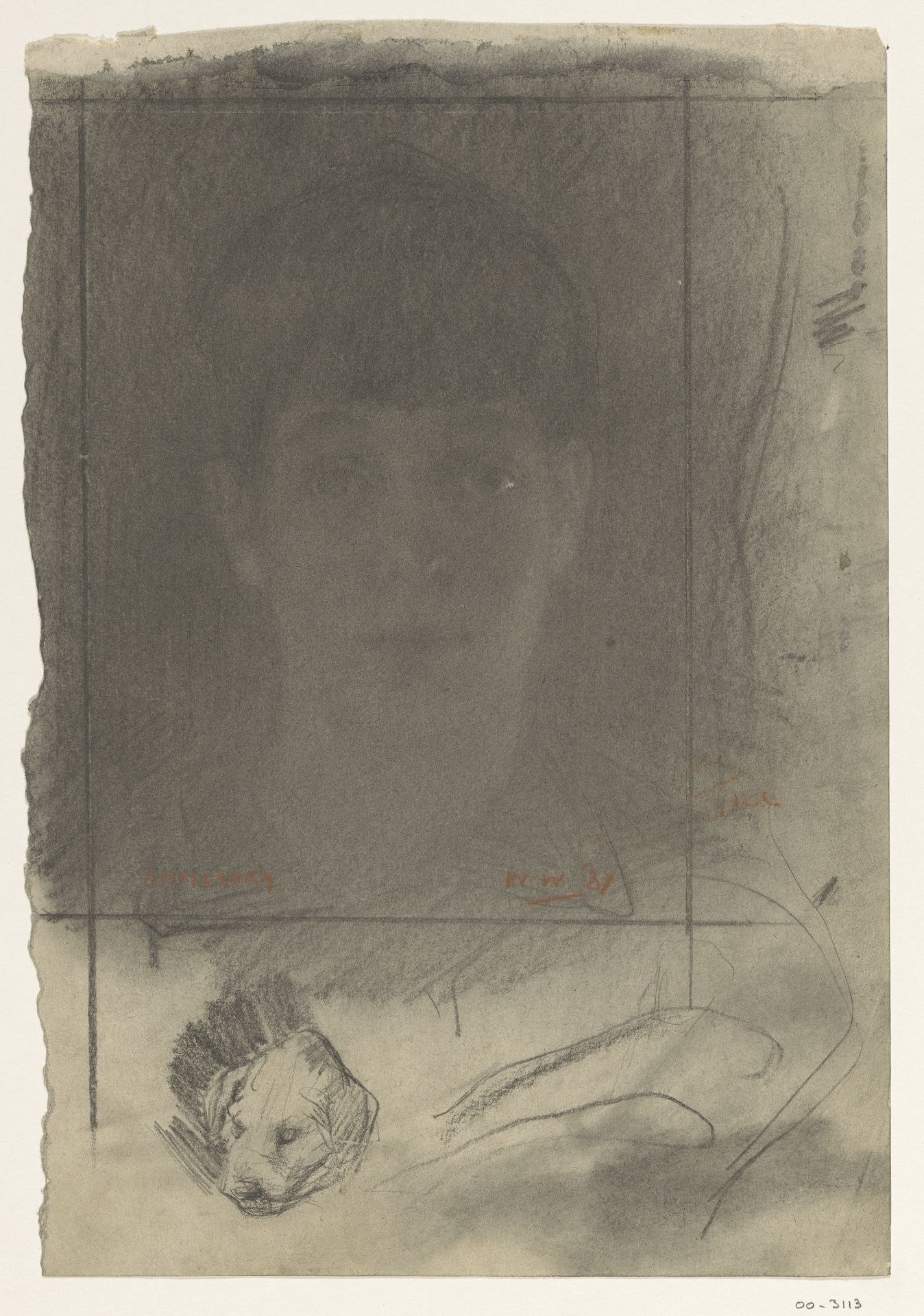 Portret, en face by Willem Witsen