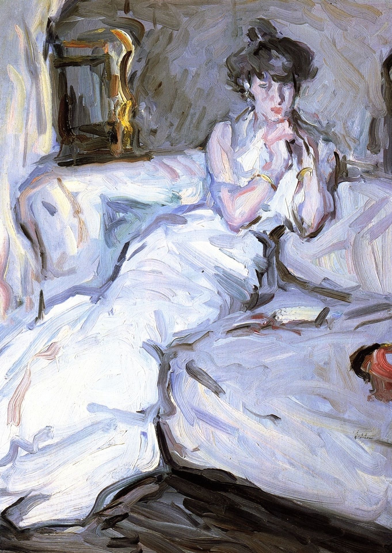 Girl in White by Samuel Peploe