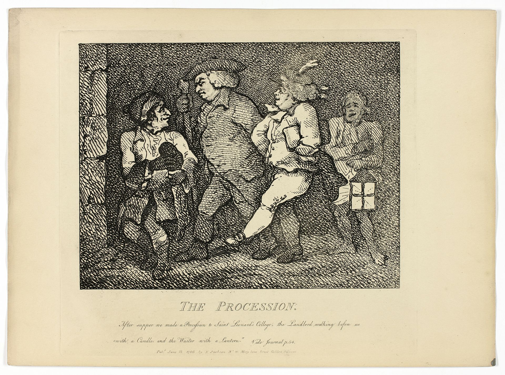 The Procession, from Boswell's Tour of the Hebrides by Thomas Rowlandson