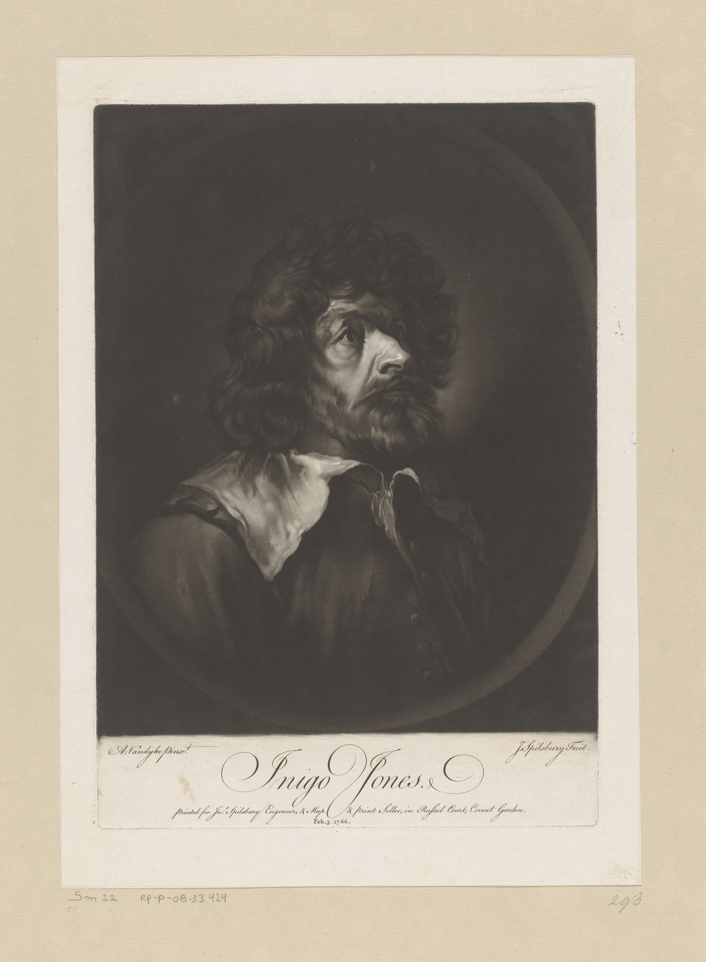 Portret van Inigo Jones by Jonathan Spilsbury
