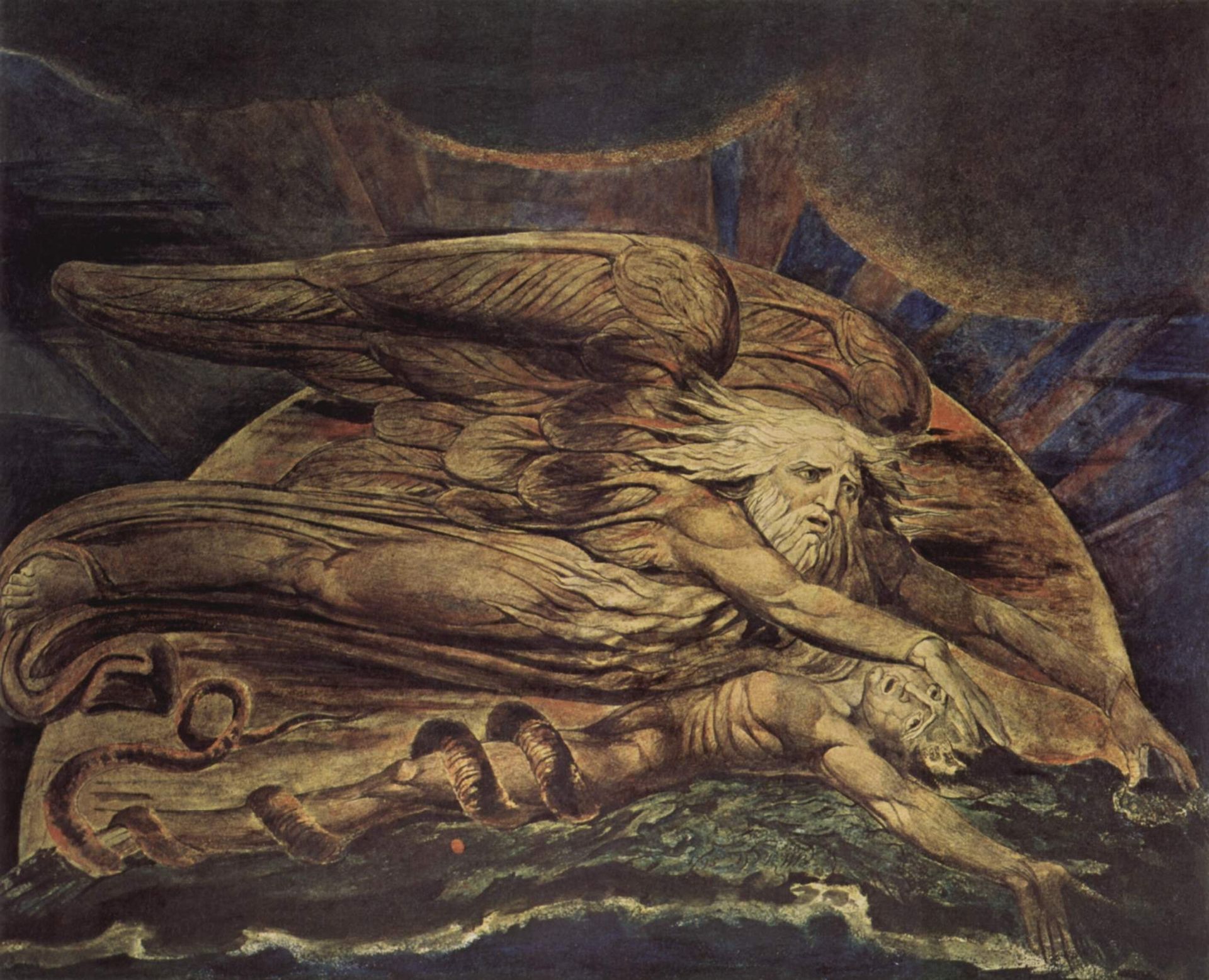 And Elohim created Adam by William Blake