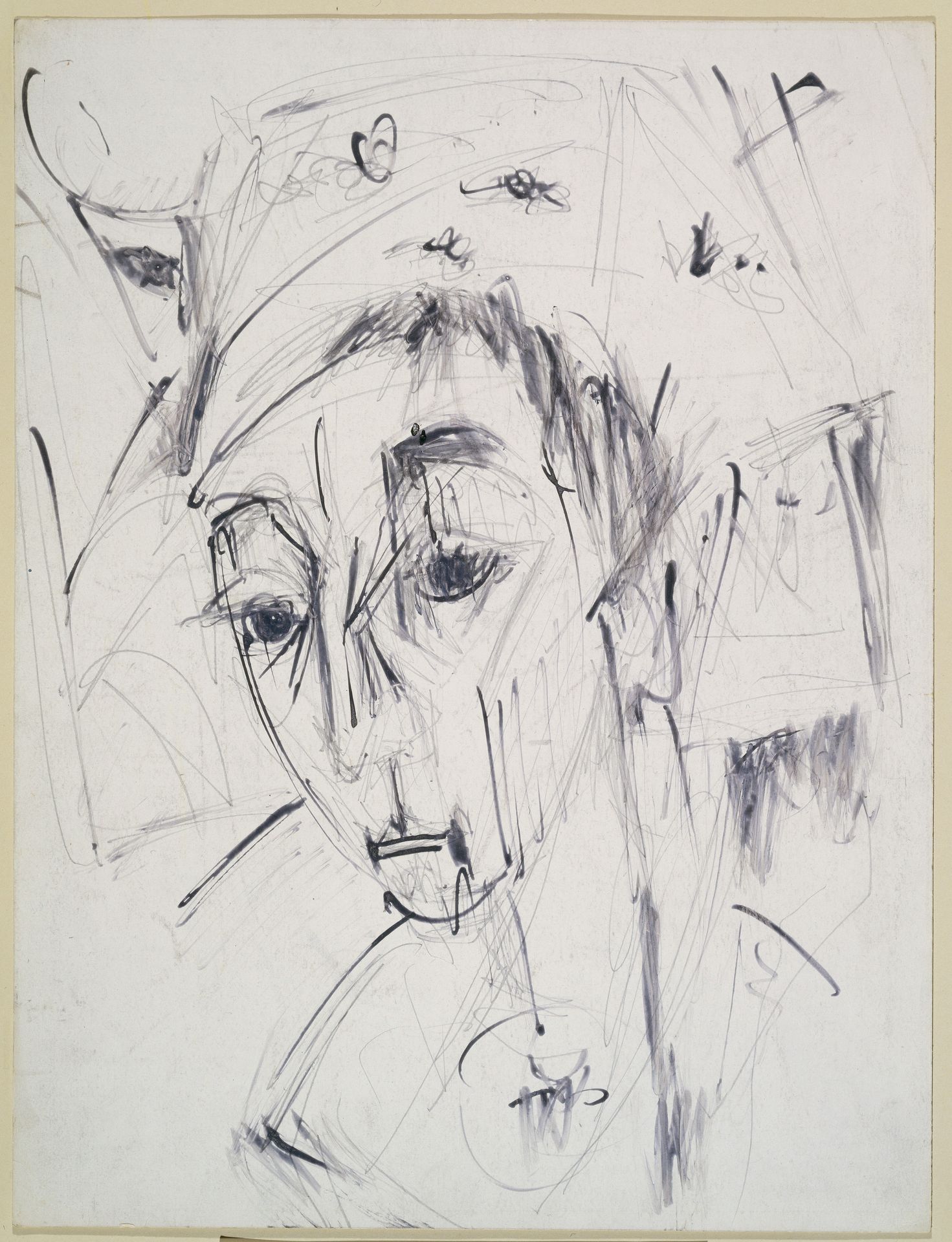 Portrait of Erna Wearing a Hat by Ernst Ludwig Kirchner