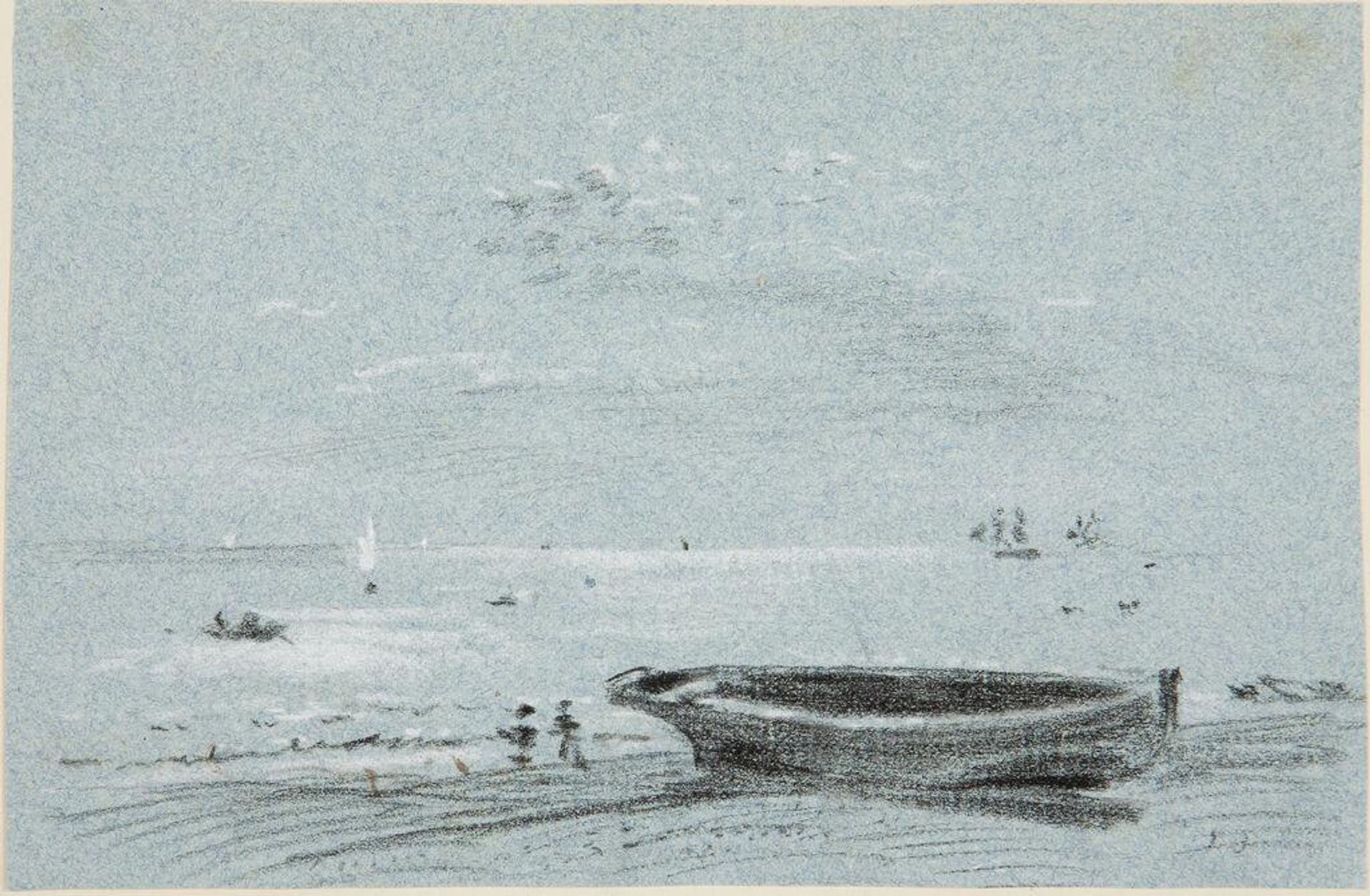 Beached Boat by Style of Joseph Mallord William Turner