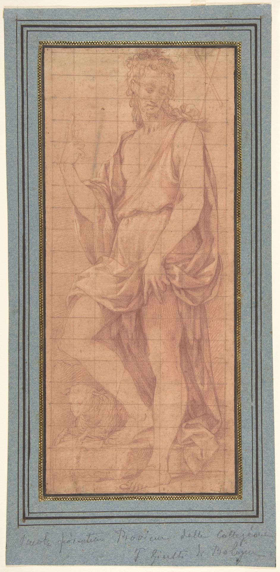 Standing Saint John the Baptist with The Lamb by Girolamo Macchietti