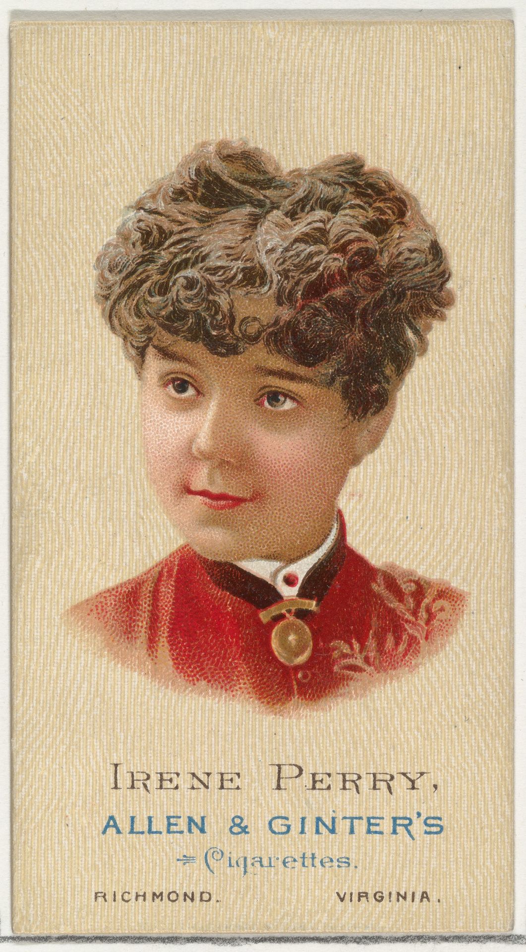 Irene Perry, from World's Beauties, Series 2 (N27) for Allen & Ginter Cigarettes by Allen & Ginter
