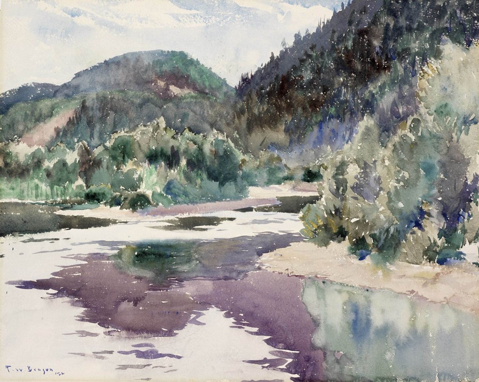 St. Marguerite River by Frank W. Benson