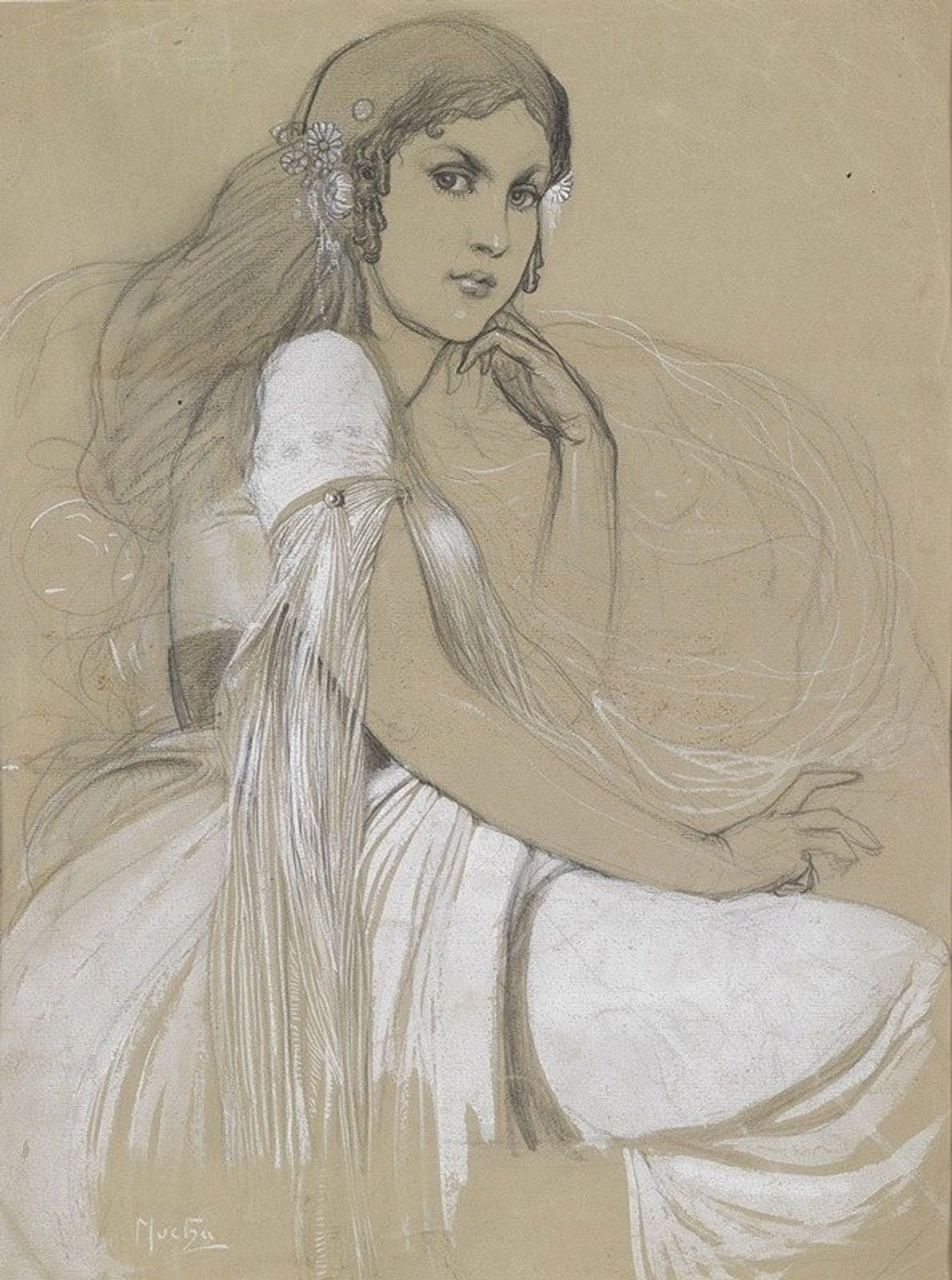 Jaroslava Muchová by Alphonse Mucha