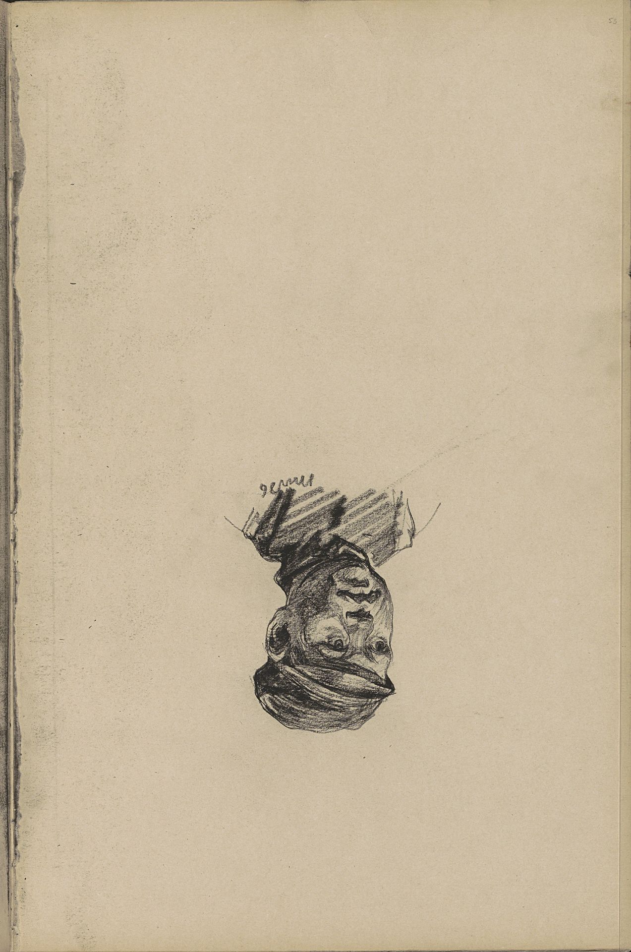 Man met pet, mogelijk een boer by Willem Witsen