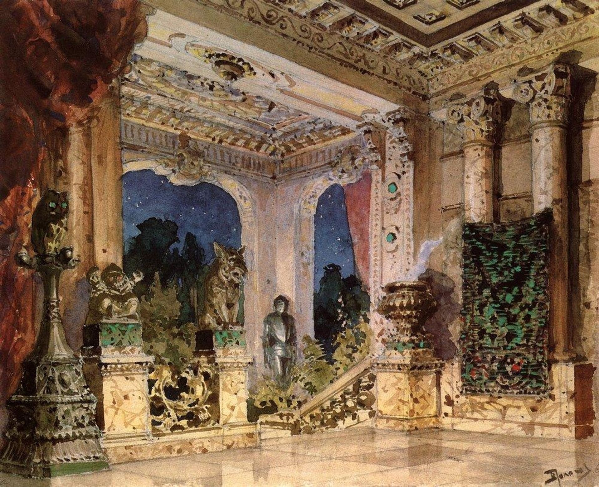 Hall in the Magic Castle by Vasily Polenov