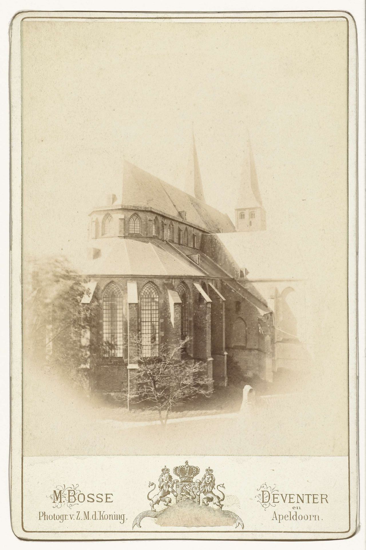 Schip van de Bergkerk in Deventer by Johann Heinrich Martin Bosse