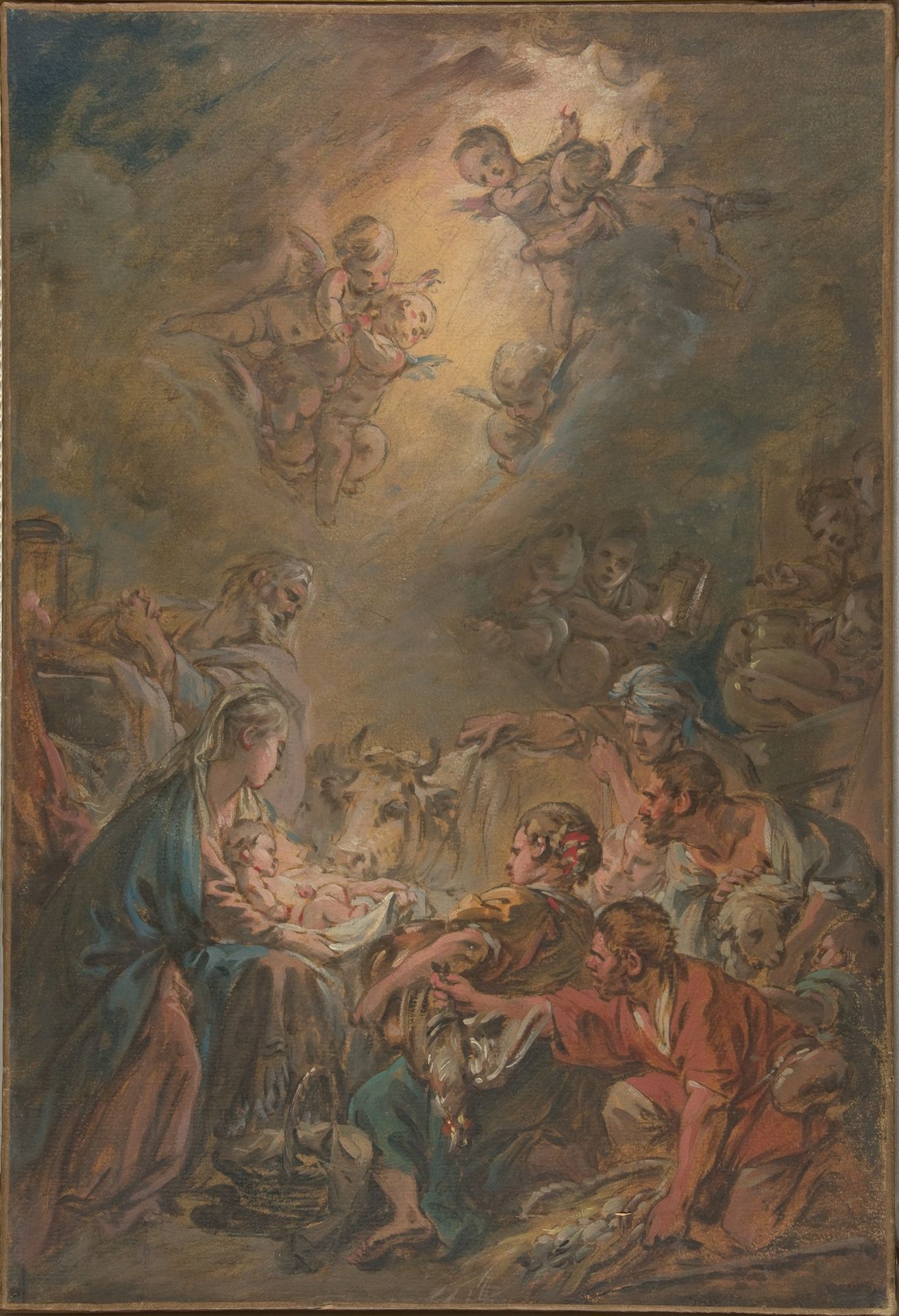 The Adoration of the Shepherds by Francois Boucher