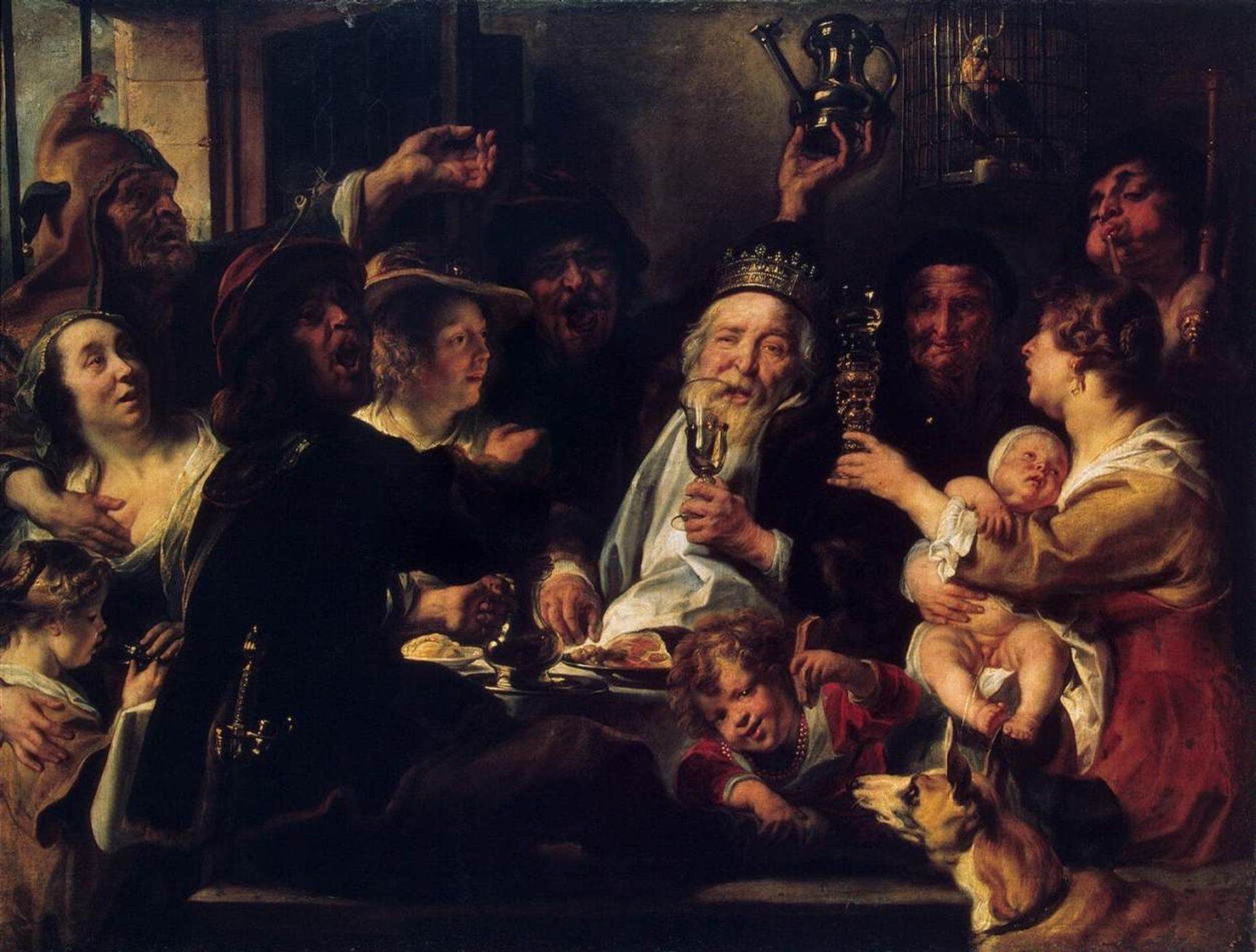 The Bean King (The King Drinks) by Jacob Jordaens