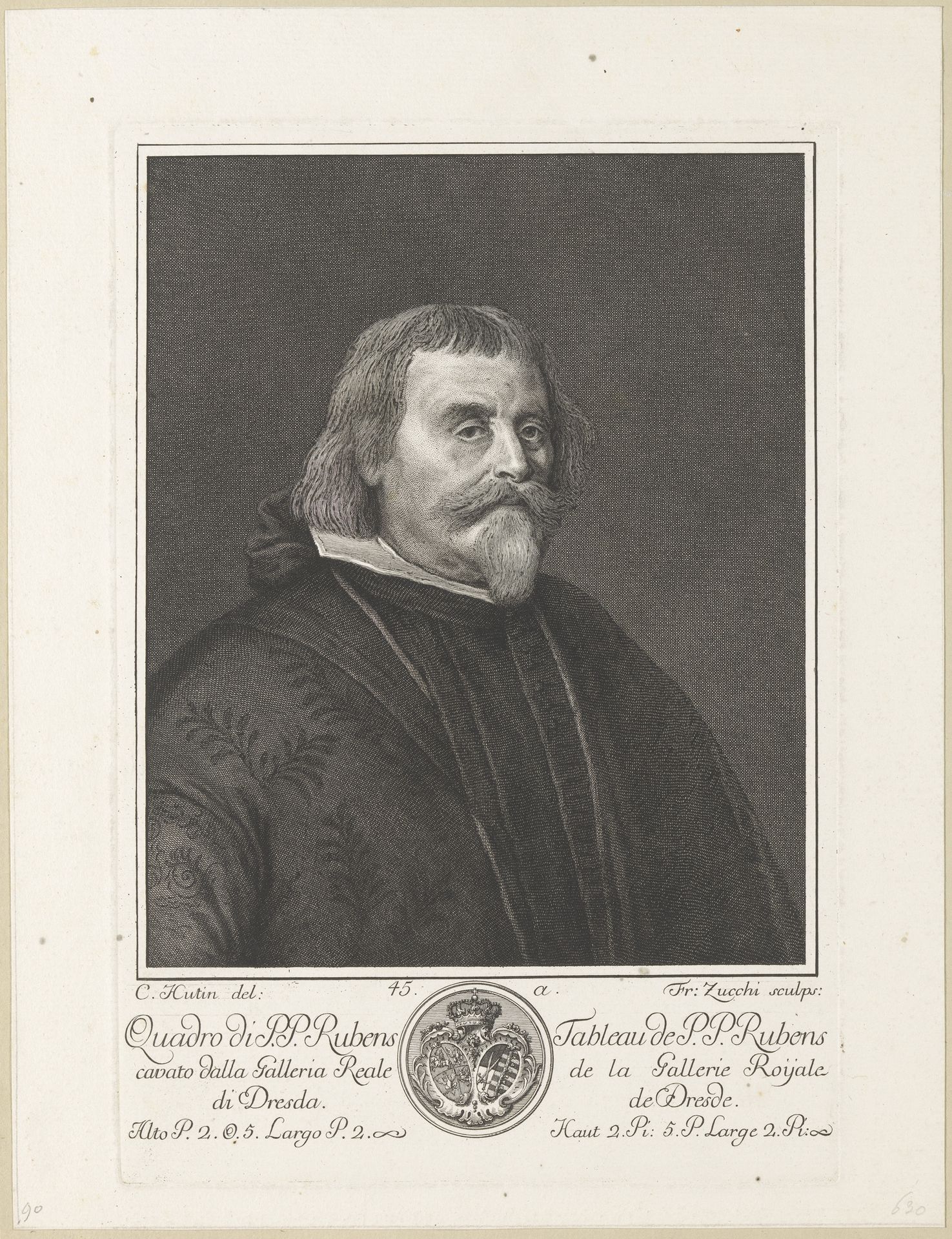 Portret van een ridder in de Orde van Santiago by Francesco Zucchi