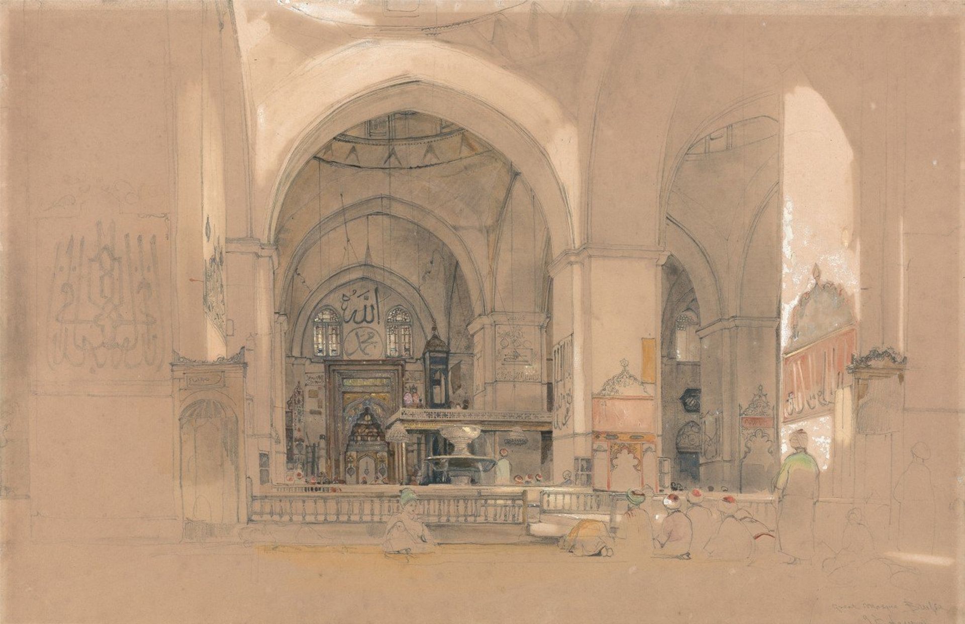 Interior of the Great Mosque, by John Frederick Lewis