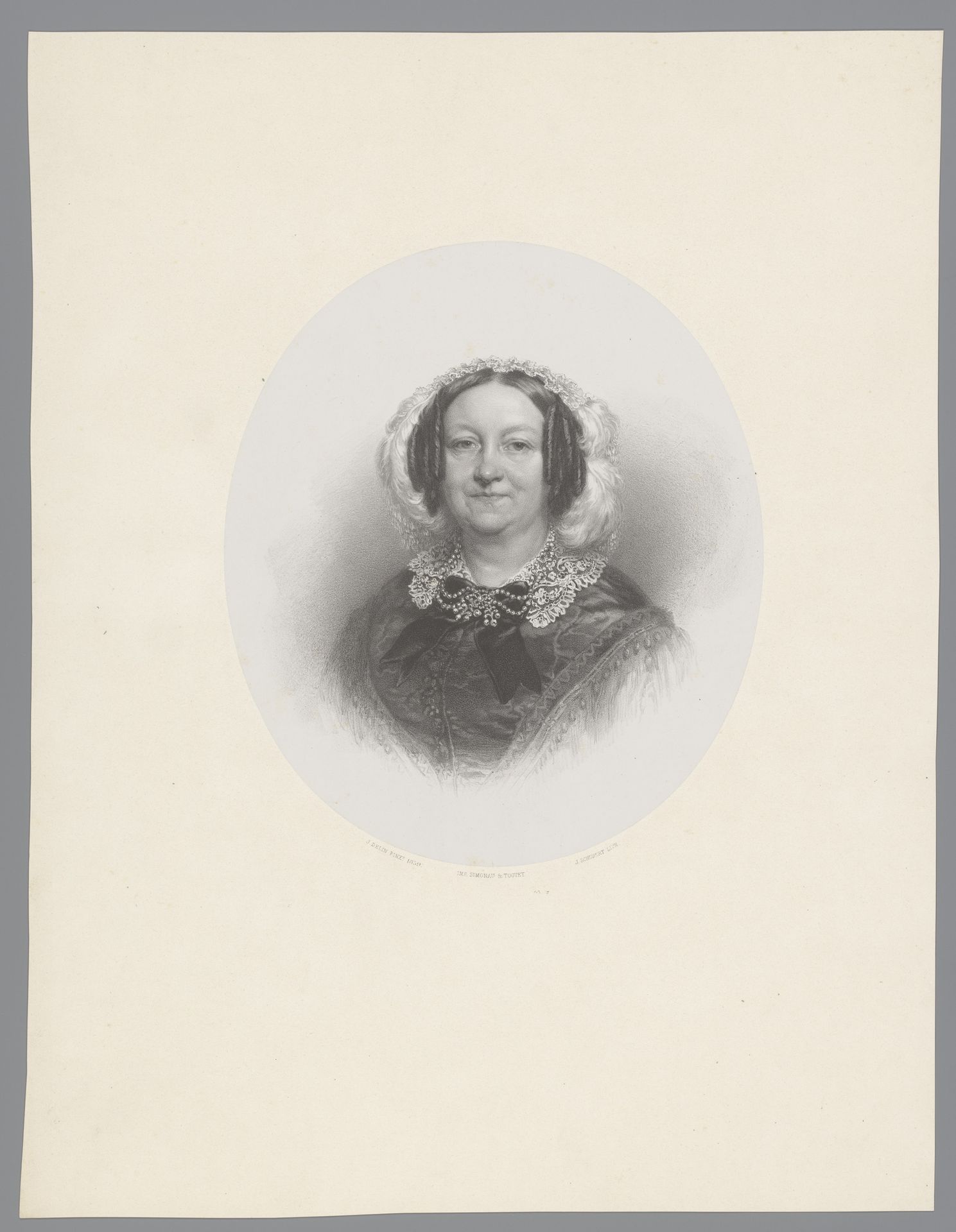 Portret van een onbekende vrouw by Joseph Schubert